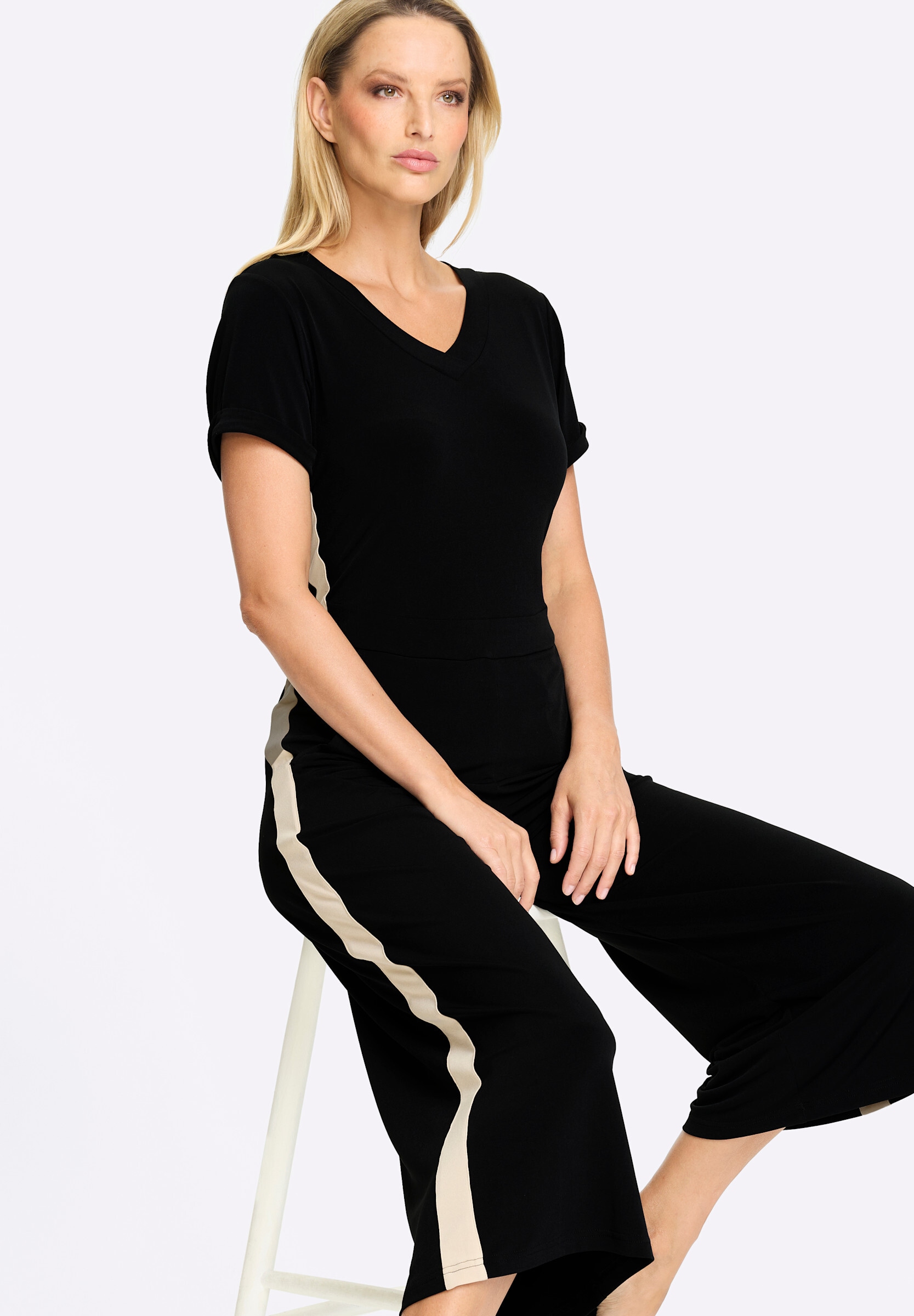 heine Jumpsuit »Jumpsuit Jumpsuit mit seitlichem Einsatz«