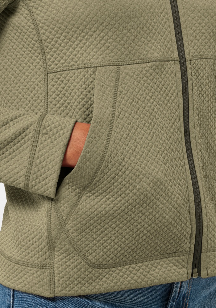 Jack Wolfskin Kapuzenfleecejacke »FERNWEH HOODED JKT W«, mit Kapuze