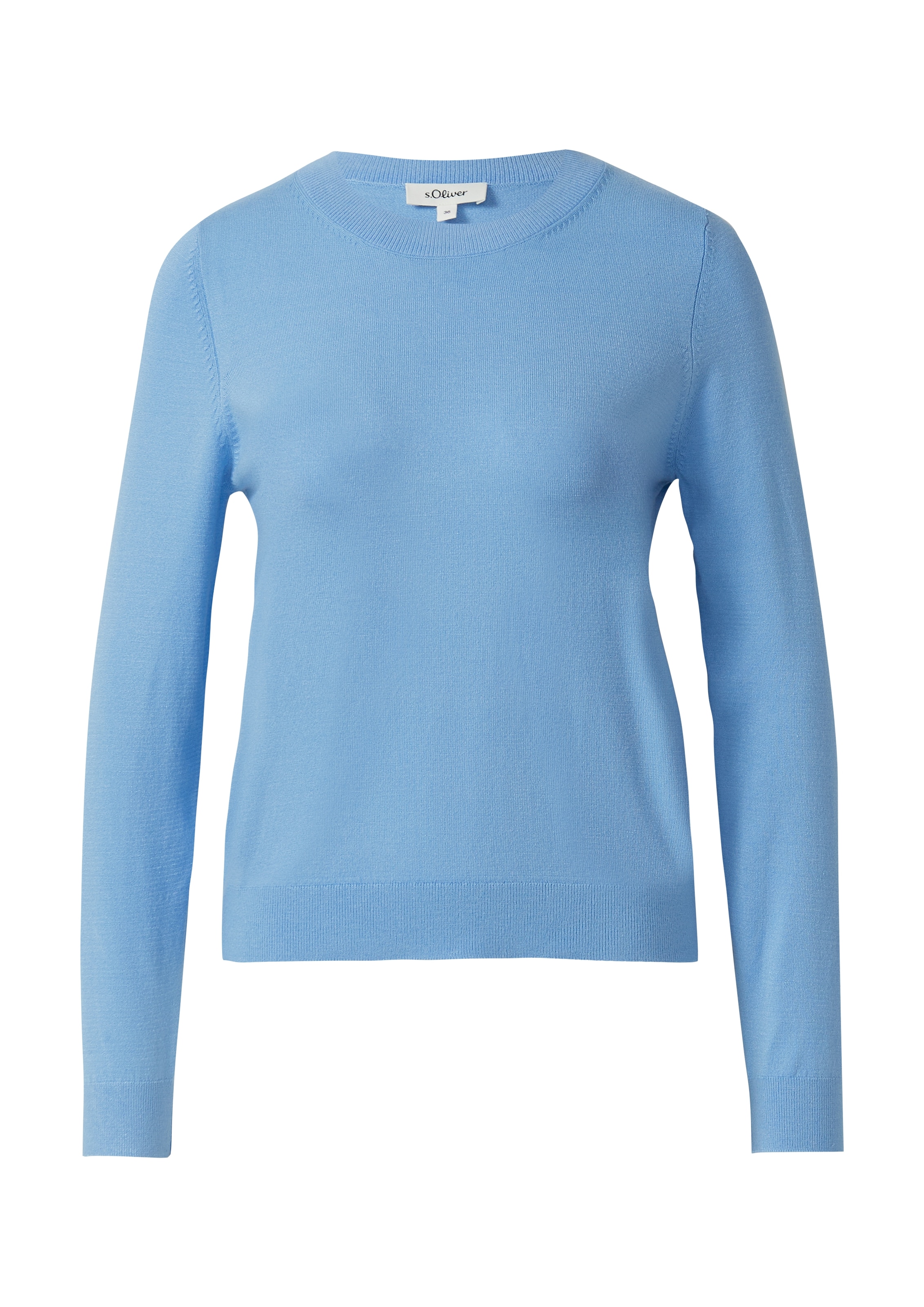 s.Oliver Strickpullover, mit Stehkragen