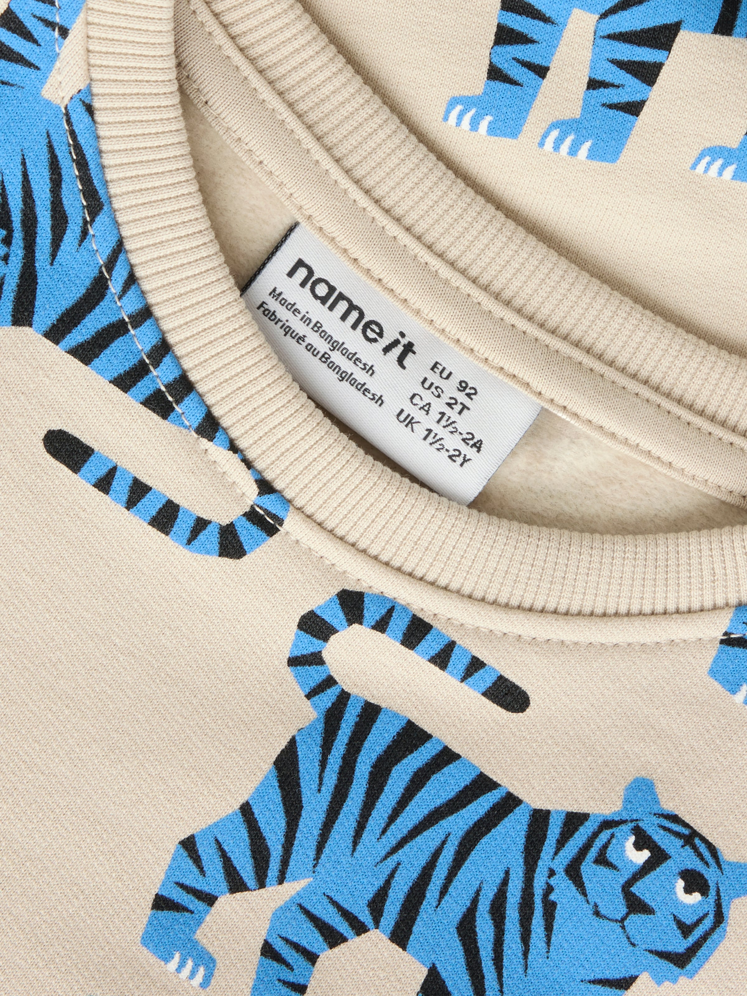 Name It Sweatshirt »NMMLARSON LS NREG SWE BRU«, Baumwolle, regular fit
