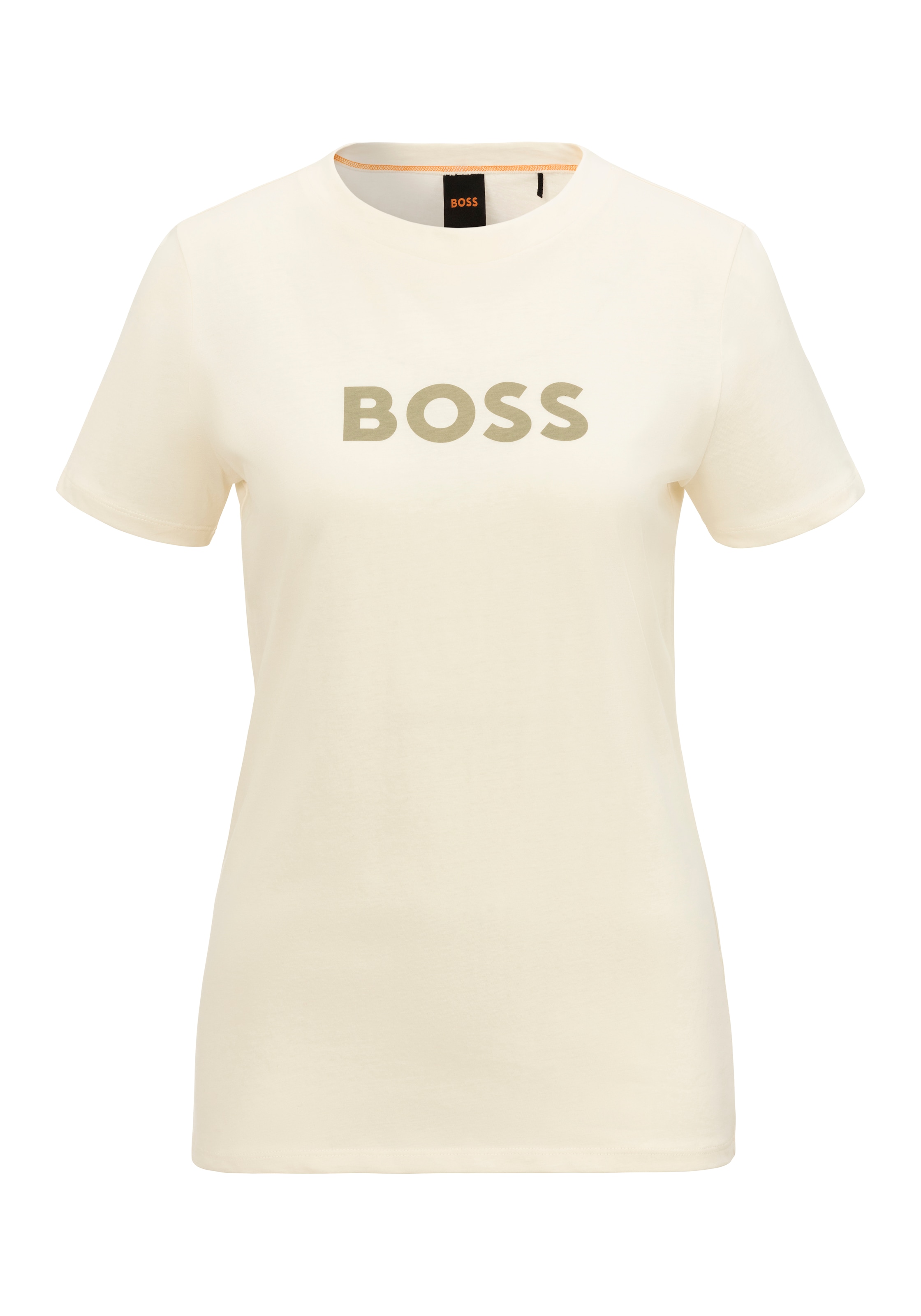 T-Shirt »C_Elogo_5«, mit kontrastfarbenem BOSS-Schriftzug