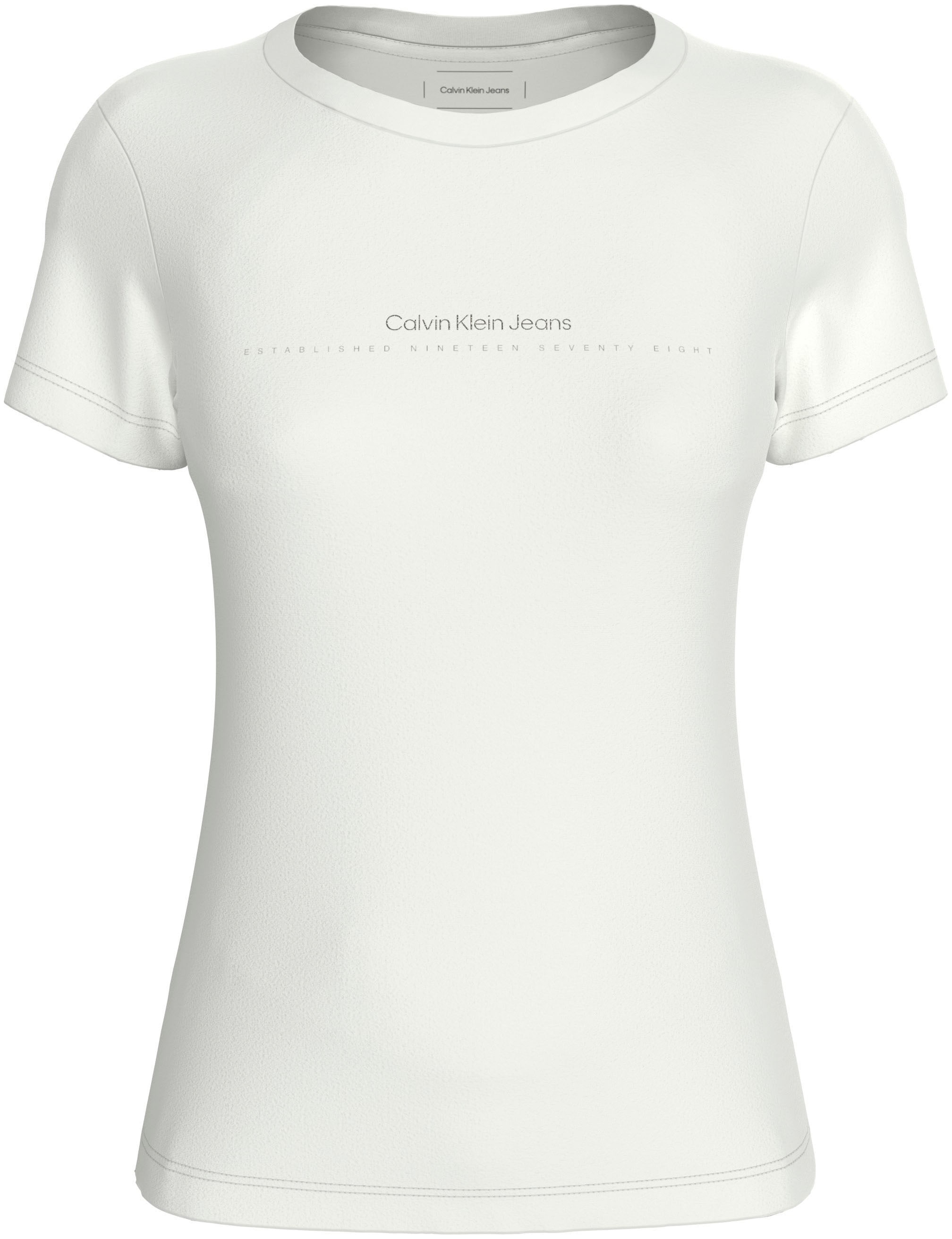 Calvin Klein Jeans Rundhalsshirt »INSTITUTIONAL GRAPHIC SLIM TEE«, mit Logodruck