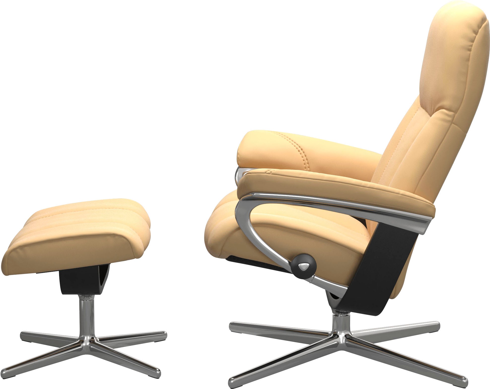 Stressless® Relaxsessel »Consul«, mit Cross Base, Größe S, M & L, Holzakzent Schwarz