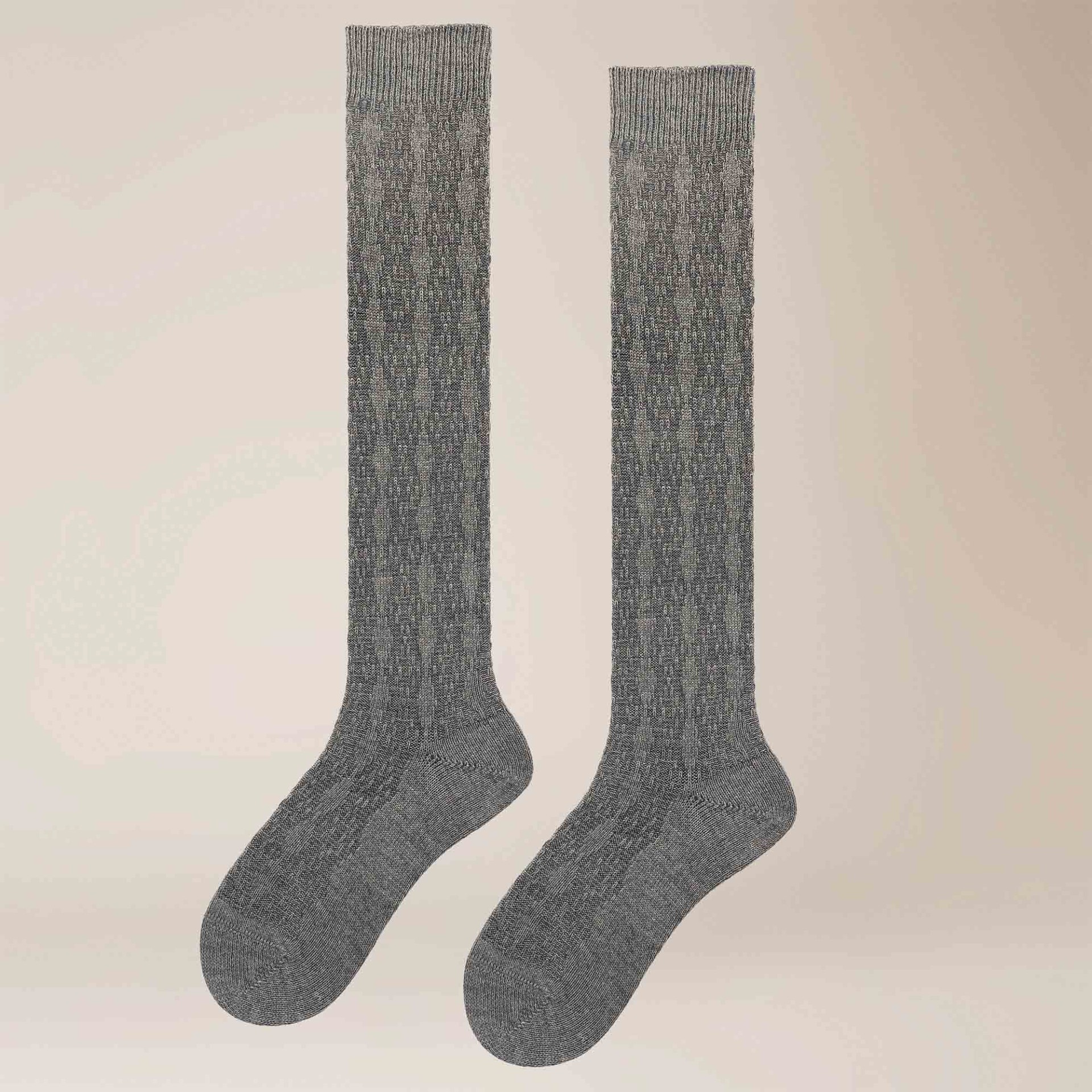 KUNERT Kniestrümpfe »Kniestrumpf Heritage Structure Socks« Trachten-Kniestrümpfe mit Merinowolle