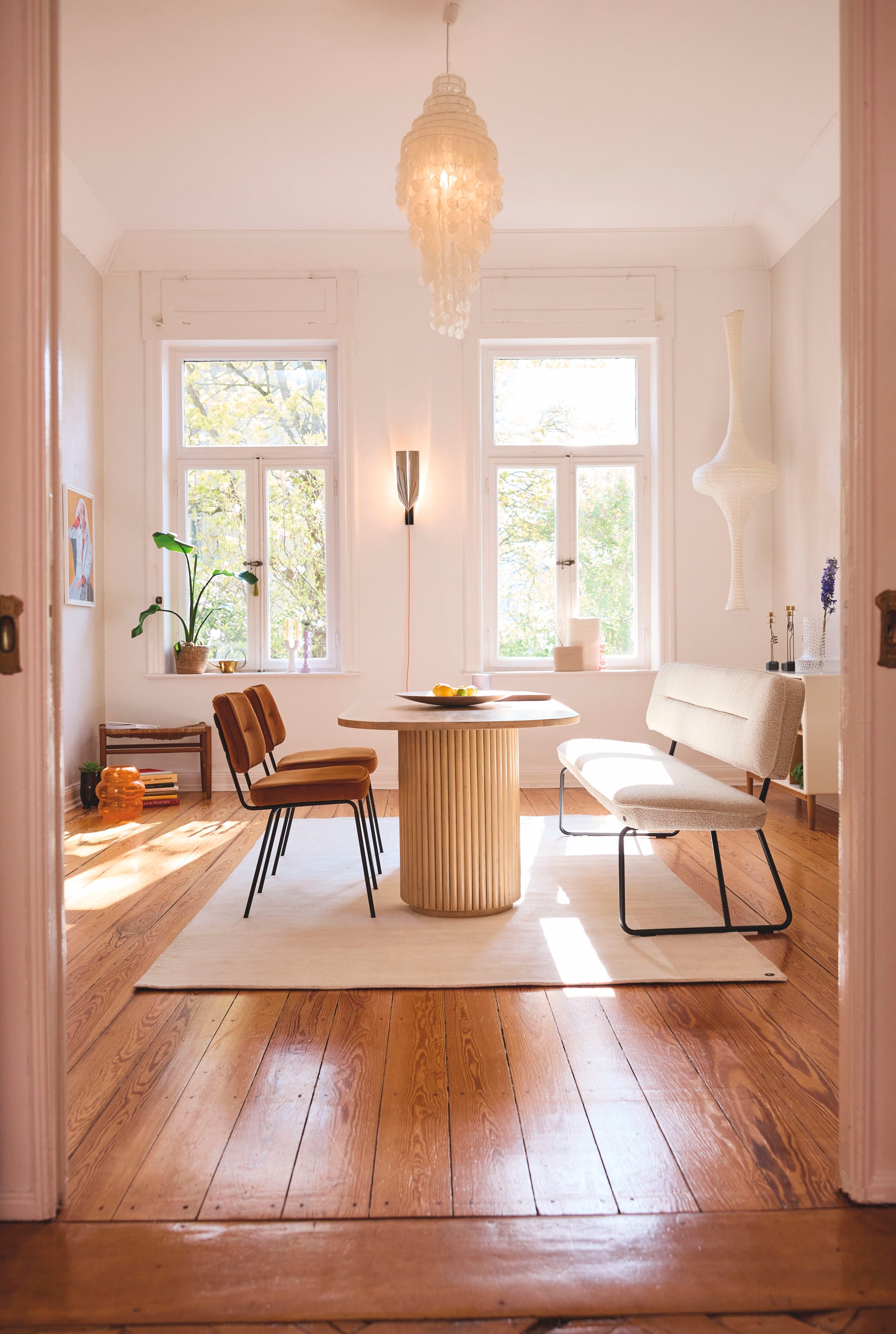 TOM TAILOR HOME Esstisch »Ripped«, mit Tischbeinen im extravaganten Ribbed-Look