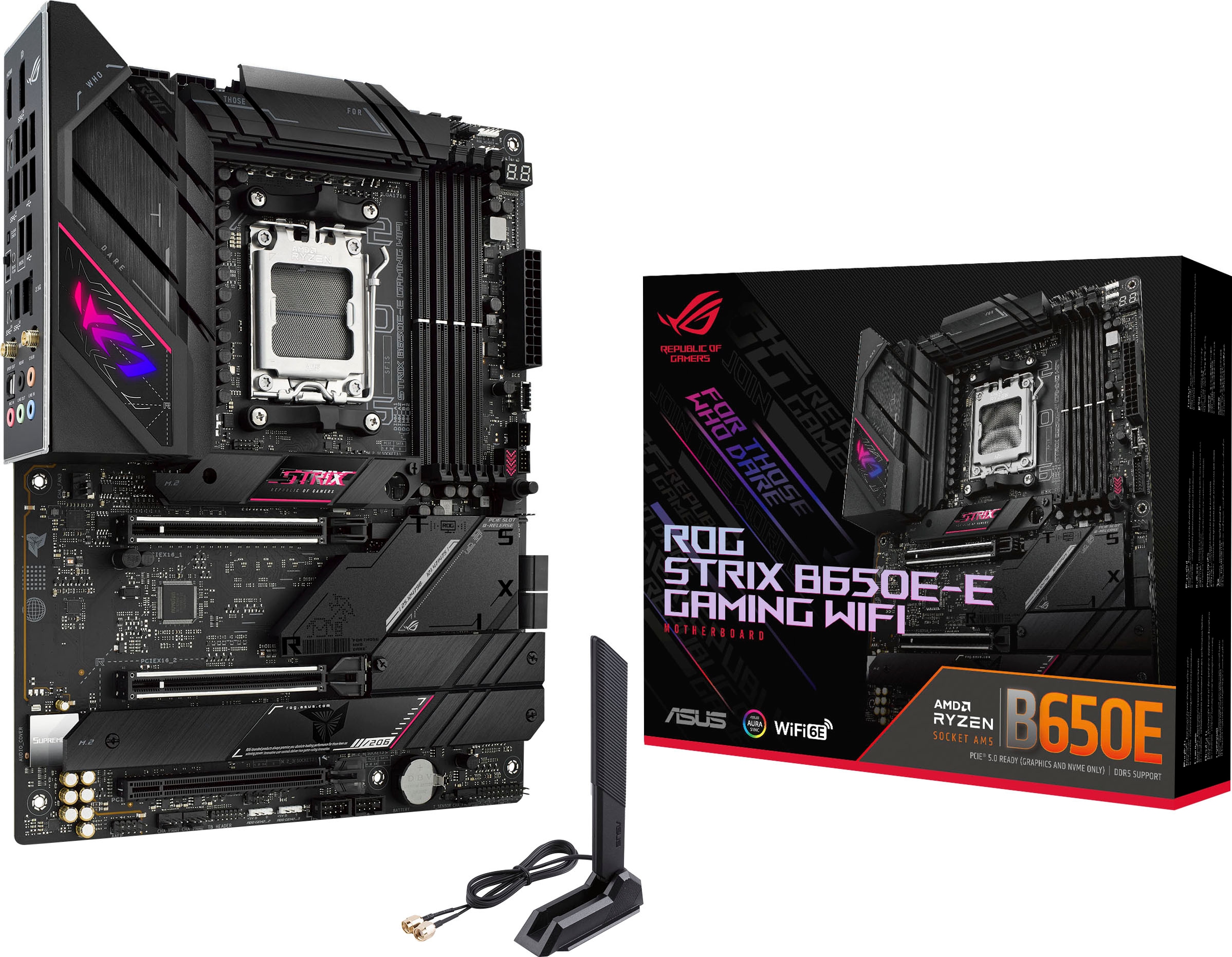 Mainboard »ROG STRIX B650E-E GAMING WIFI«, Ryzen 7000, ATX, DDR5 Speicher, 16+2 Power...