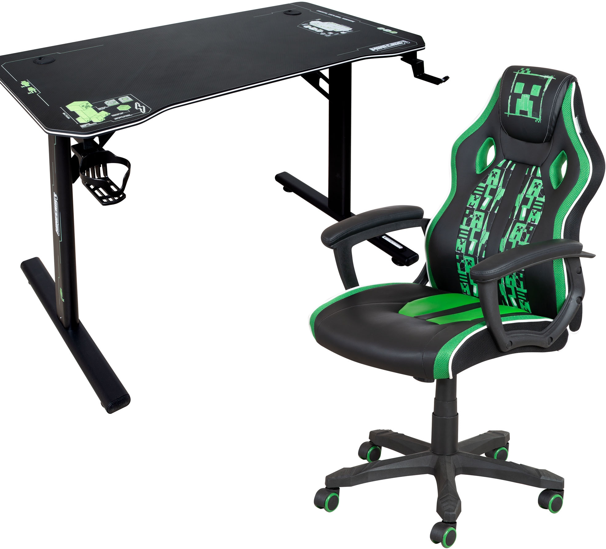 Phoenix Gaming-Stuhl () 1 Stk.grüne Absetzungen, Racing Chair