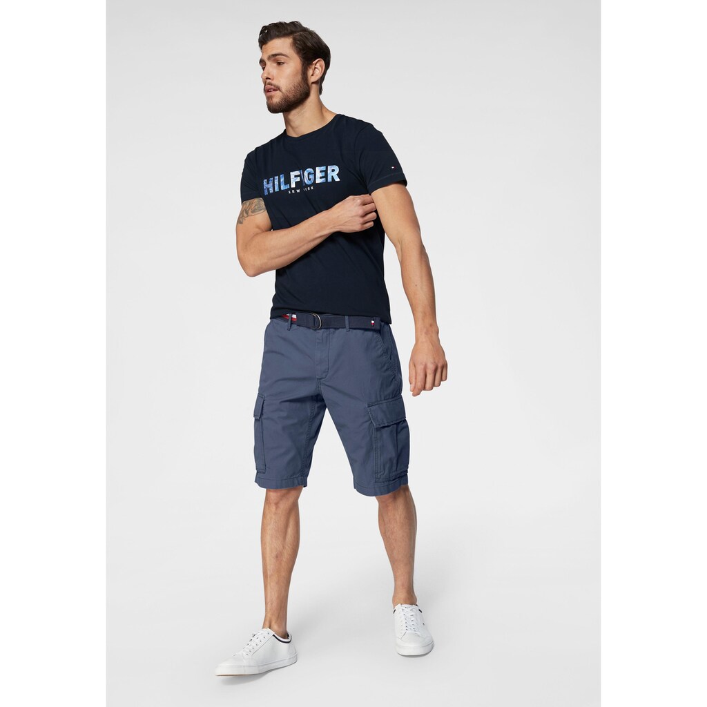 Tommy Hilfiger Cargoshorts »JOHN CARGO SHORT LT TWILL BELT«, (Set, 2 tlg., mit Gürtel)