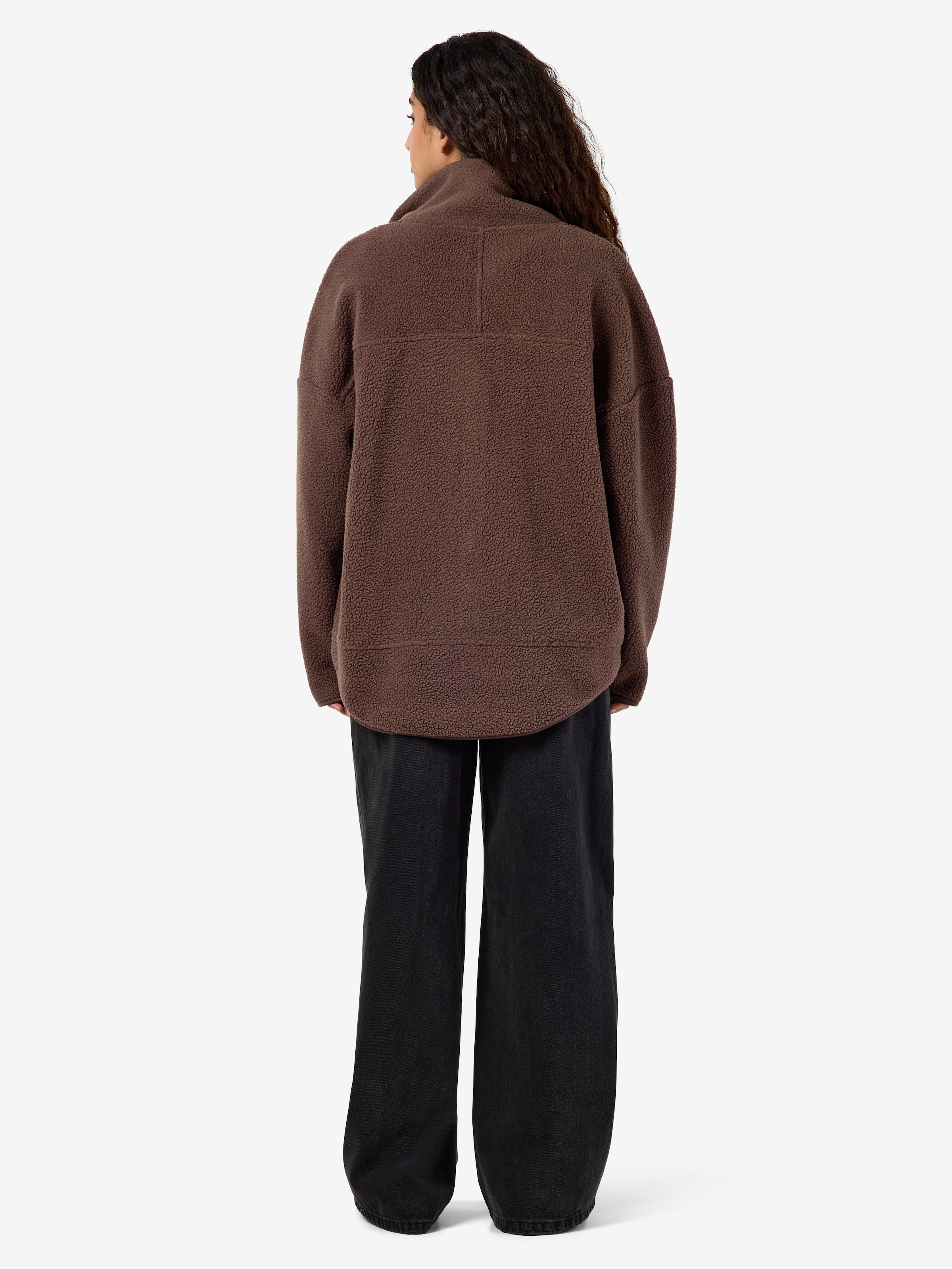 Noisy may Fleecejacke »NMCOZY L/S ZIP SWEATER JRS NOOS« Polyester, relaxed fit