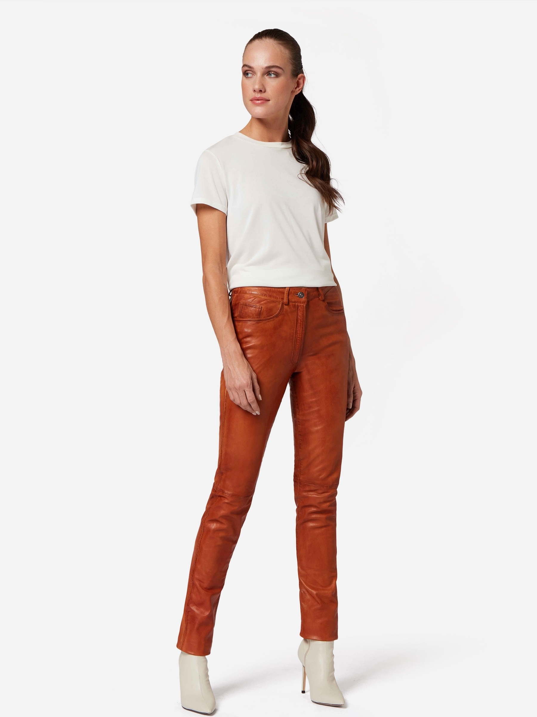 RICANO 5-Pocket-Hose »Lederhose 9809«  Handgefertigt aus echtem Leder
