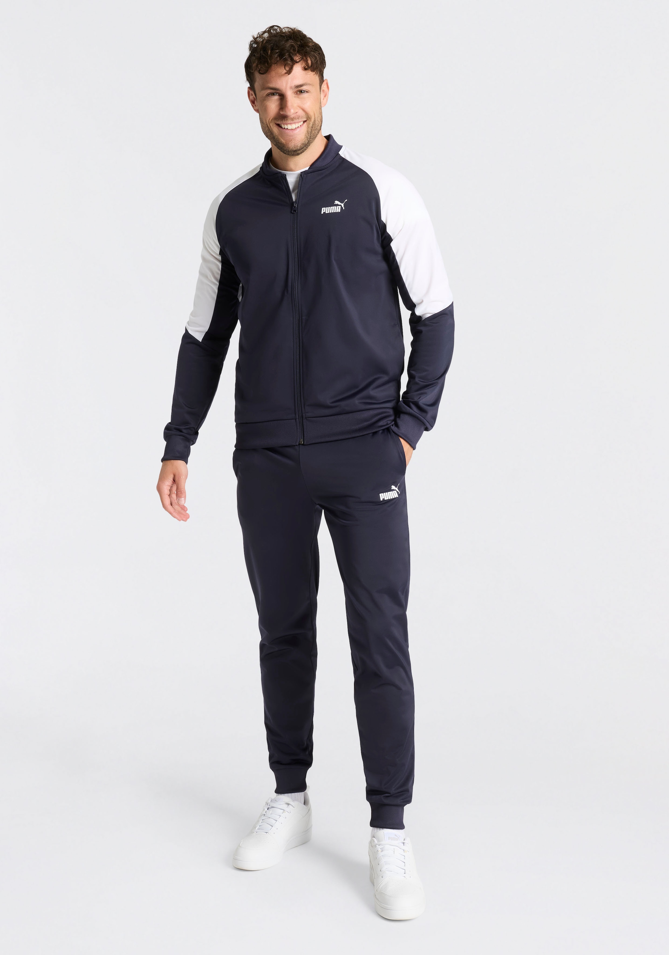 PUMA Trainingsanzug »POLY BASEBALL SUIT« 2 tlg. Set, für Sportmode und Streetwear, für Bewegungsfreiheit designt