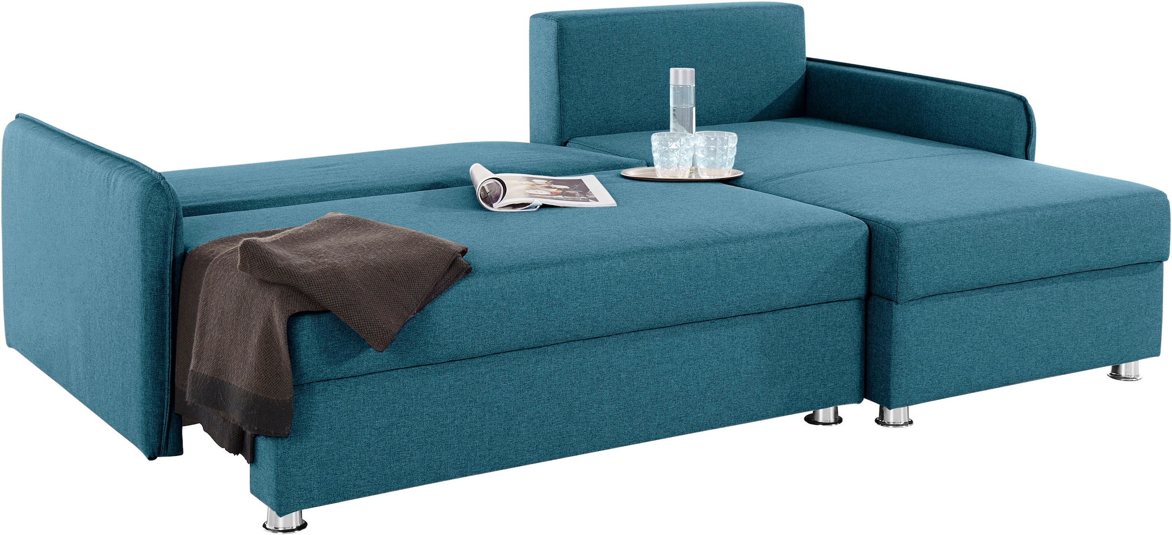 COLLECTION AB Ecksofa »Sunny L-Form« inkl. Bettfunktion und Bettkasten