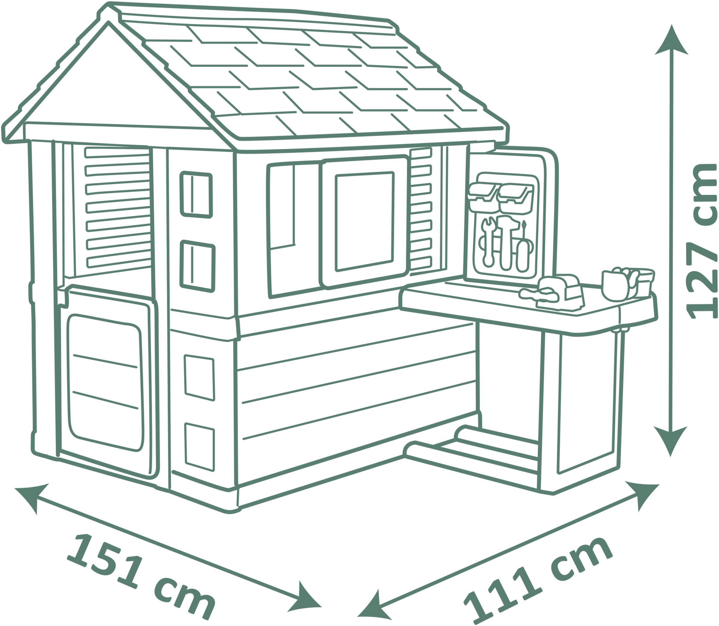 Smoby Spielhaus »Smoby Life Natur mit Werkstatt« Made in Europe