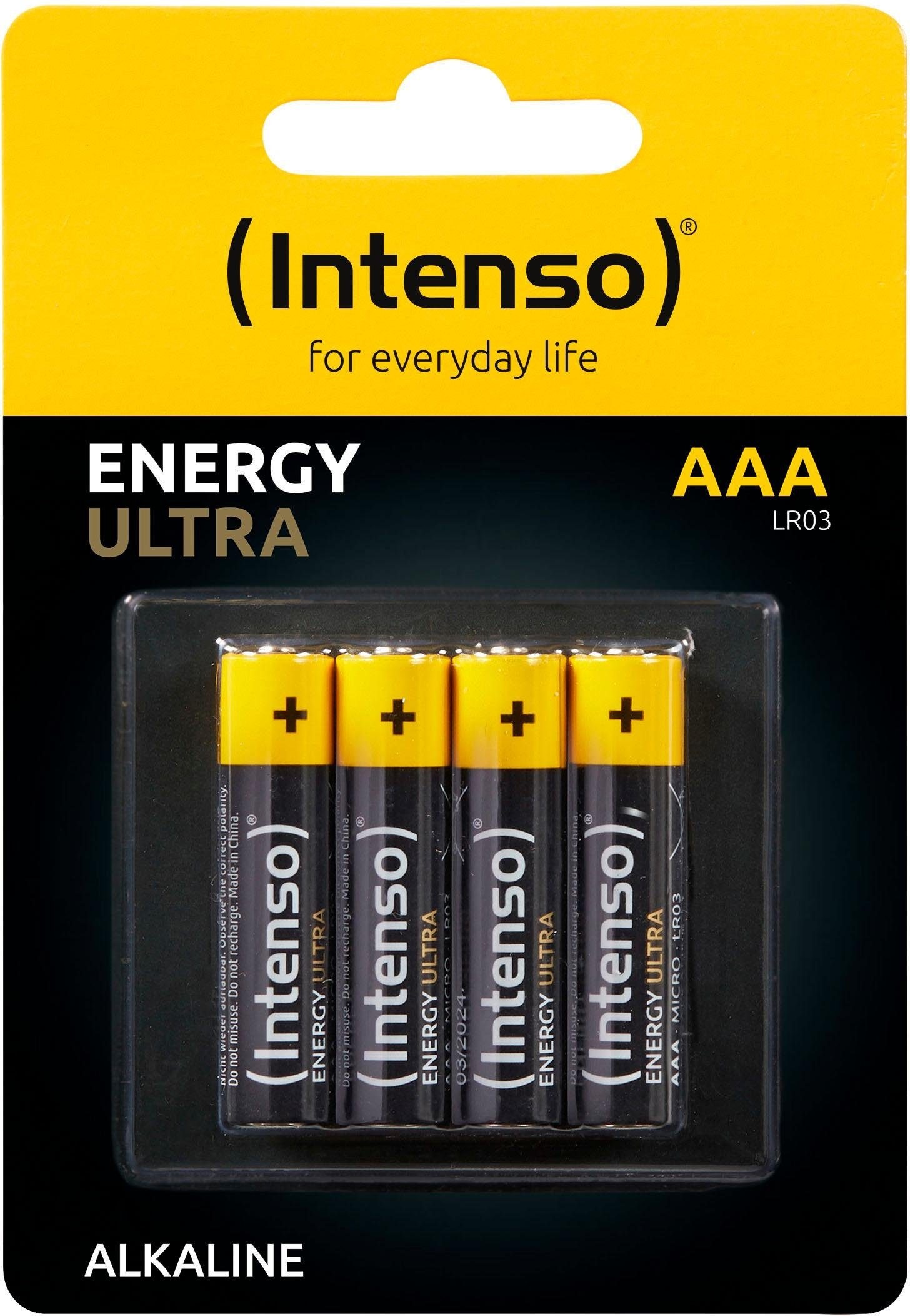 3 »4er ➥ St.) Pack LR03«, Garantie UNIVERSAL AAA | Energy Jahre XXL Batterie (4 Ultra Intenso