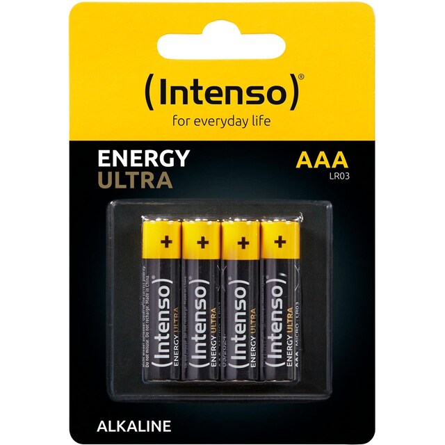 Intenso Batterie »4er Pack Energy Ultra AAA LR03«, (4 St.) ➥ 3 Jahre XXL  Garantie | UNIVERSAL