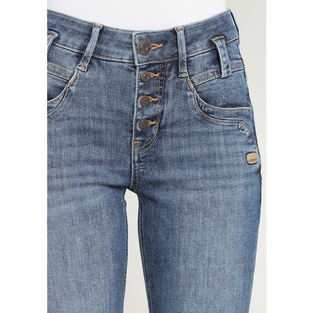 GANG Slim-fit-Jeans »94CARLI«, mit offener Knopfleiste bei ♕
