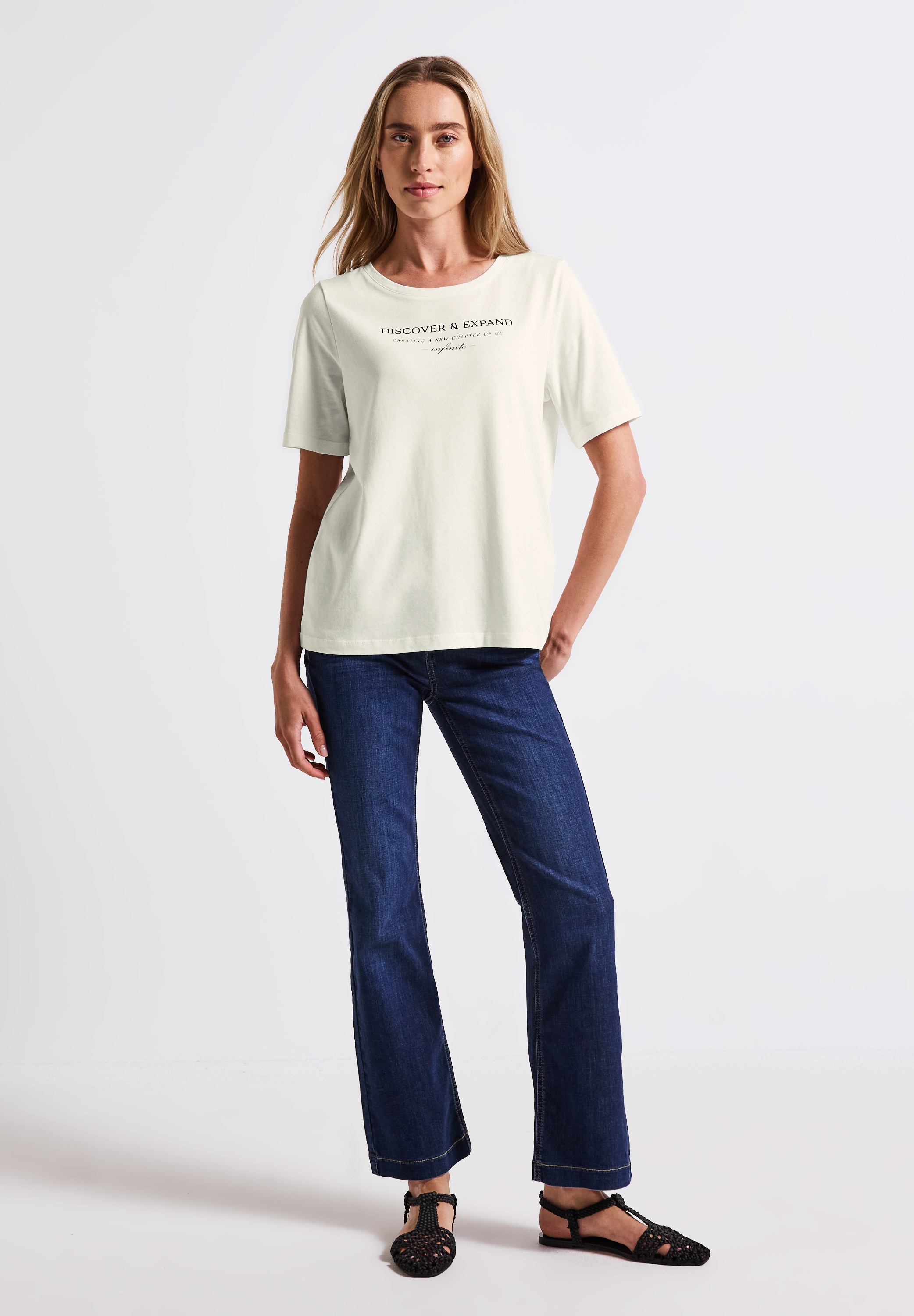 STREET ONE T-Shirt, mit Schriftzug