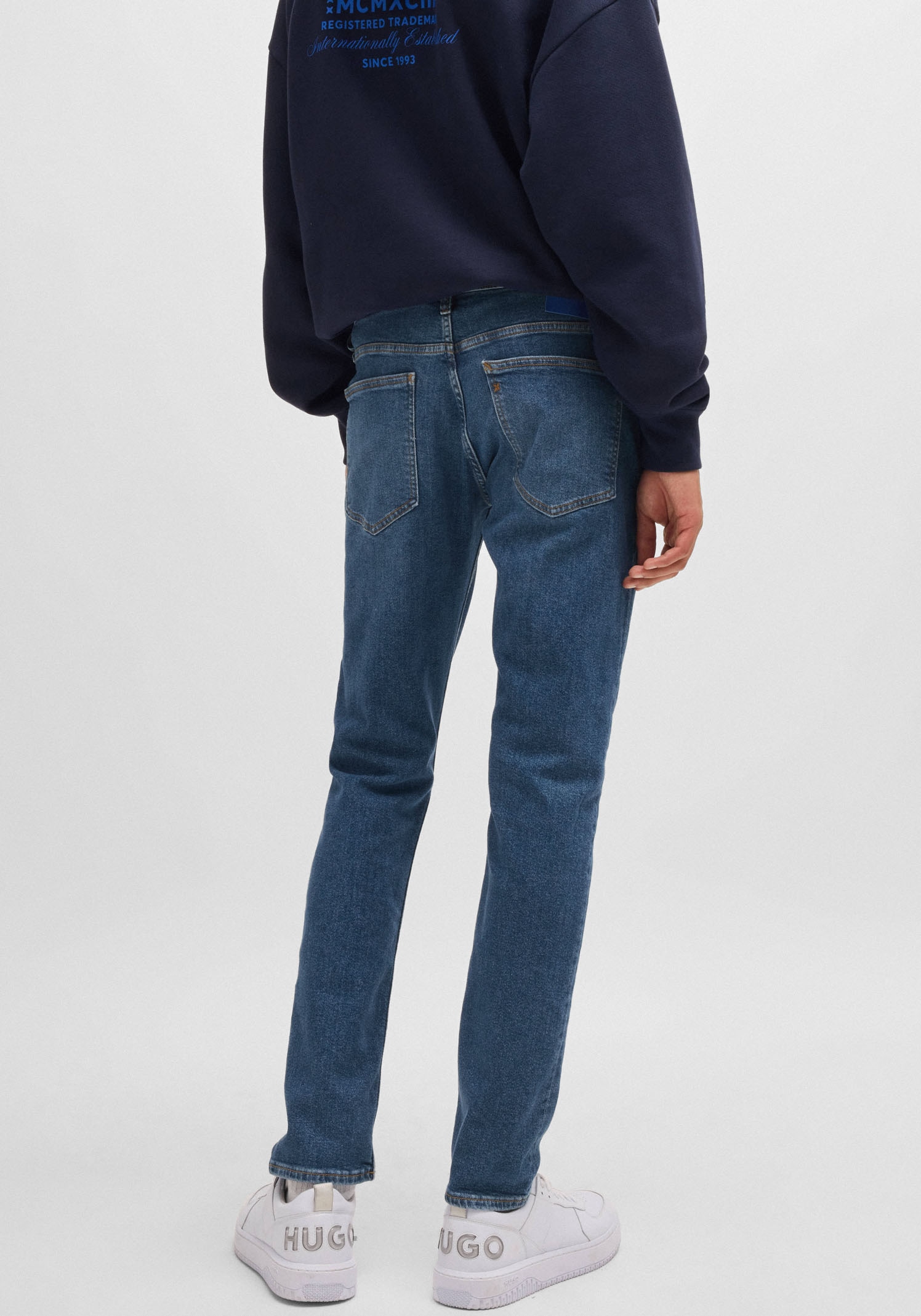 HUGO Blue Slim-fit-Jeans »Zane«, mit angesetztem Bund