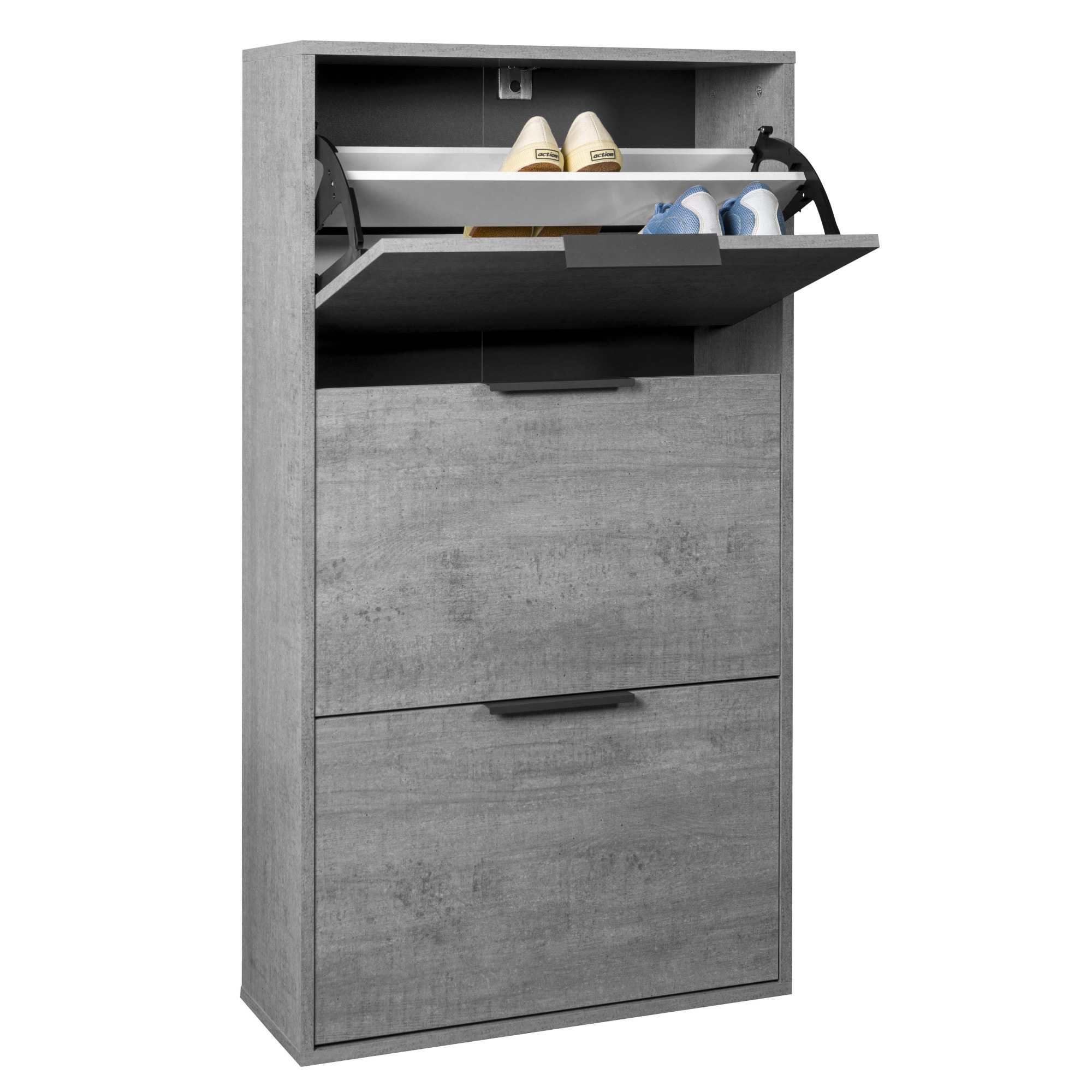 Composad Schuhschrank »Espresso,Schuhschrank, Schuhkipper, mit Klappen«, (1 St.), mit 3 Klappen, Doppelschuhtrommel