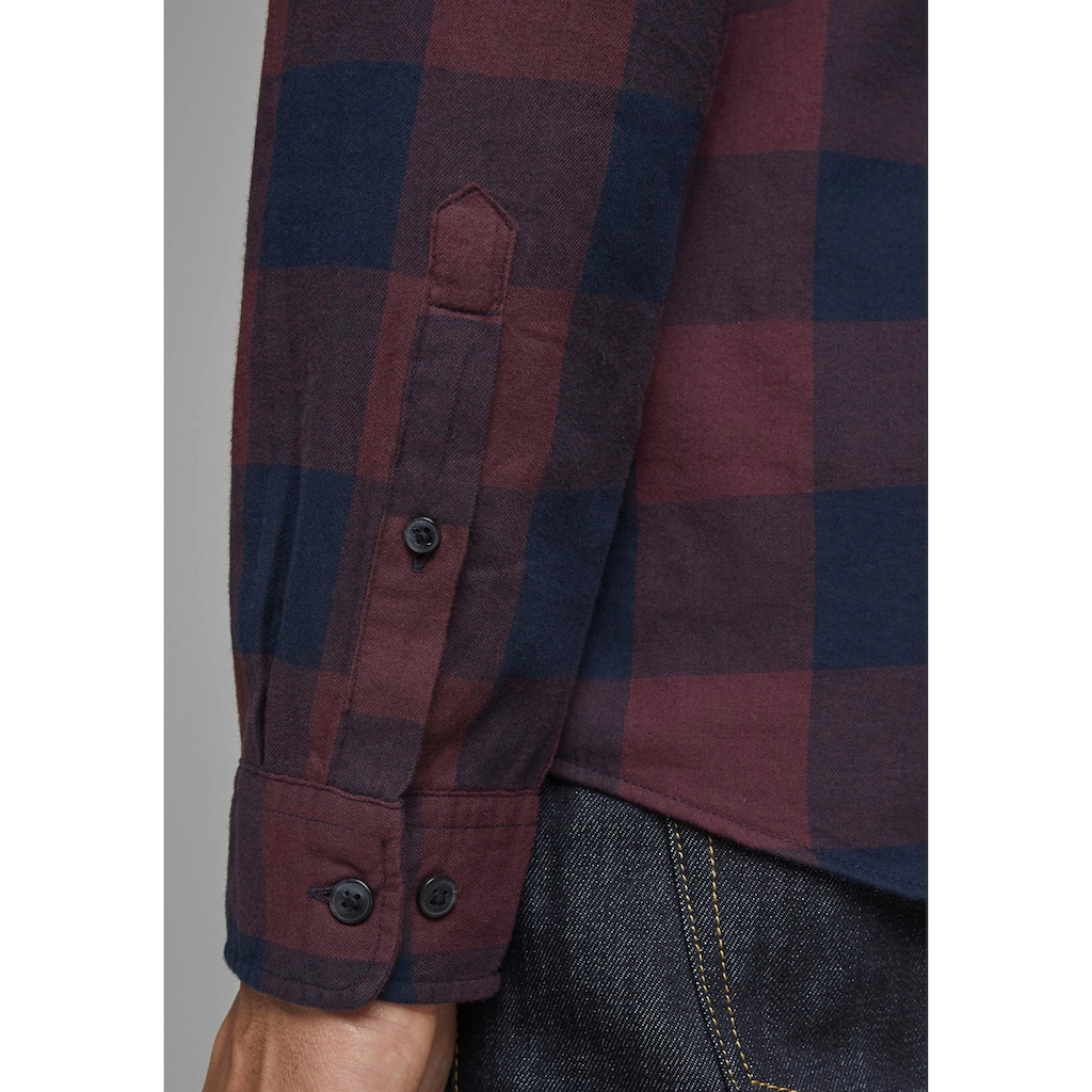 Jack & Jones Karohemd »JJ JJEGINGHAM TWILL SHIRT L/«