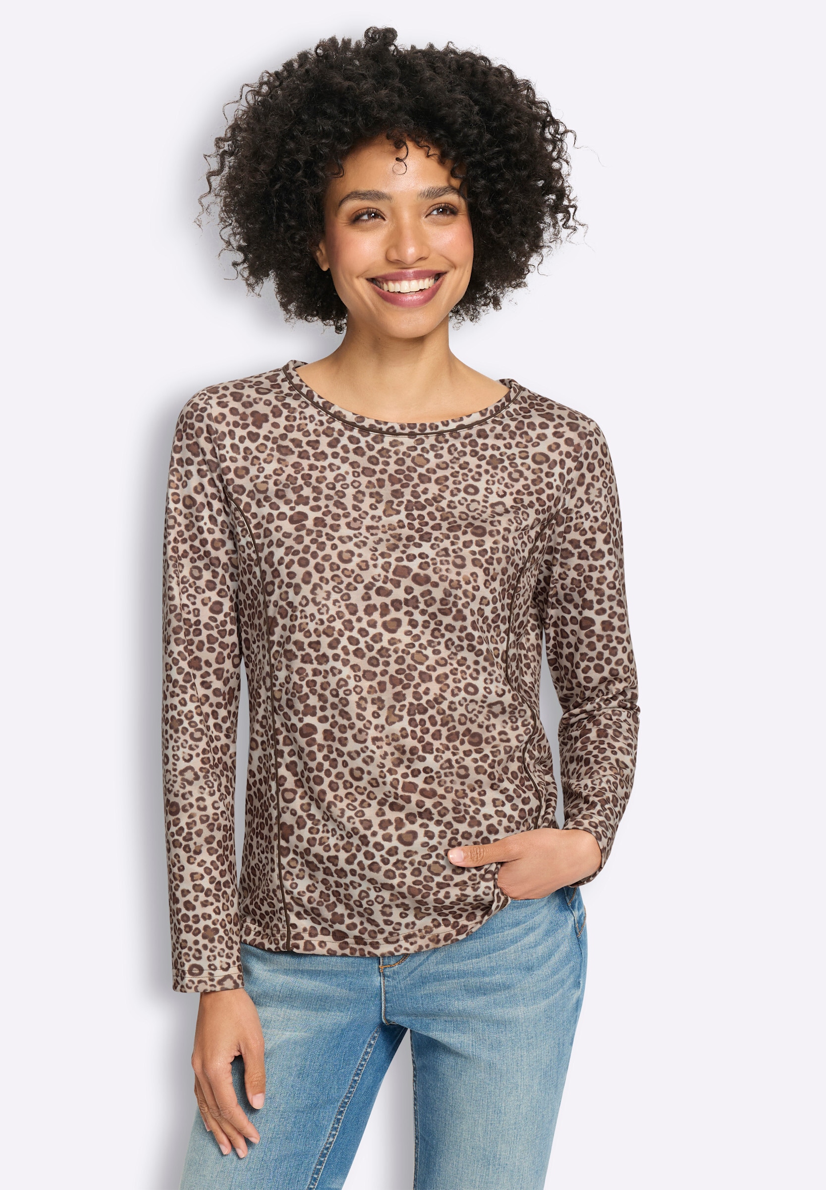 heine T-Shirt »Druck-Shirt Print-Shirt mit Animal-Dessin«