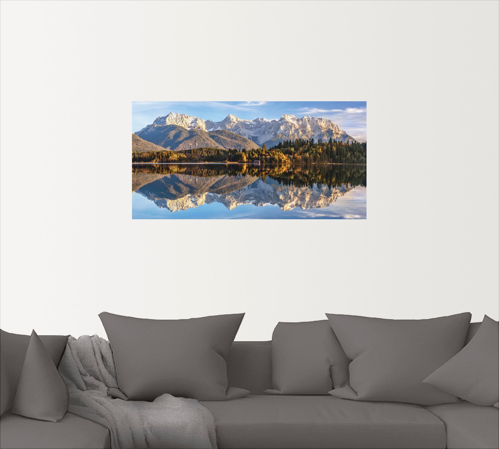 Artland Wandbild »Karwendelblick am Barmsee«, Berge & Alpenbilder, (1 St.), als Leinwandbild, Wandaufkleber in verschied. Größen