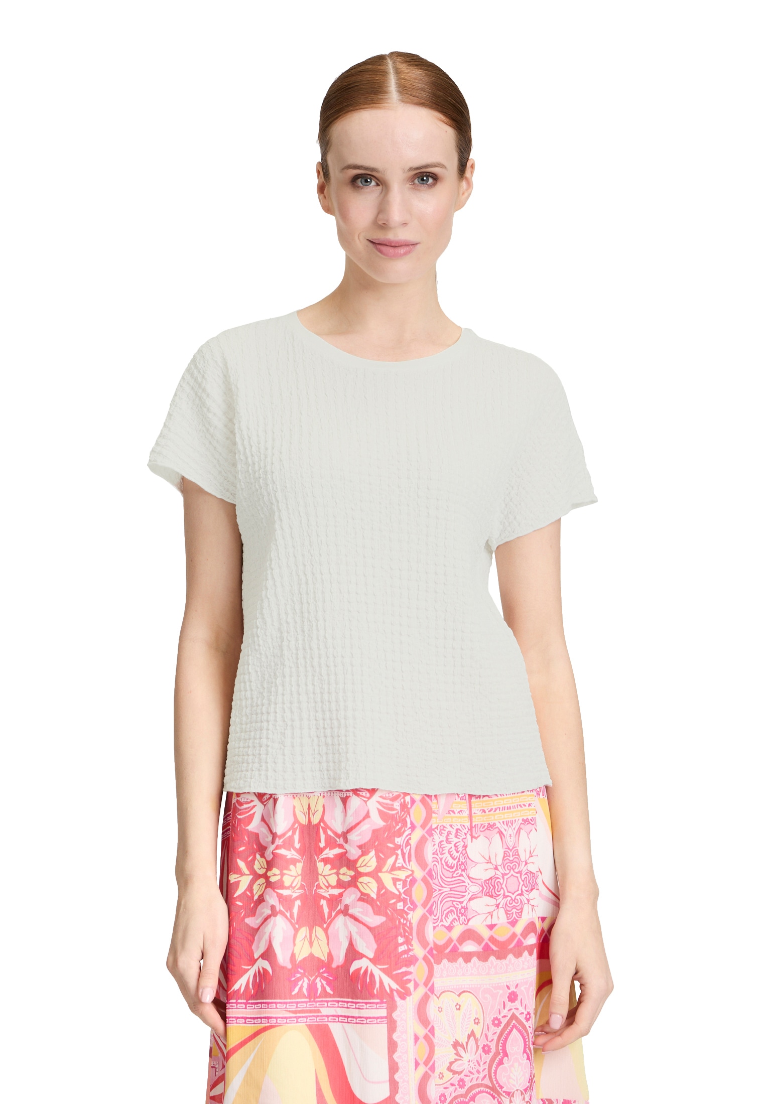 Betty Barclay Kurzarmshirt »Strukturshirt mit U-Boot-Ausschnitt«
