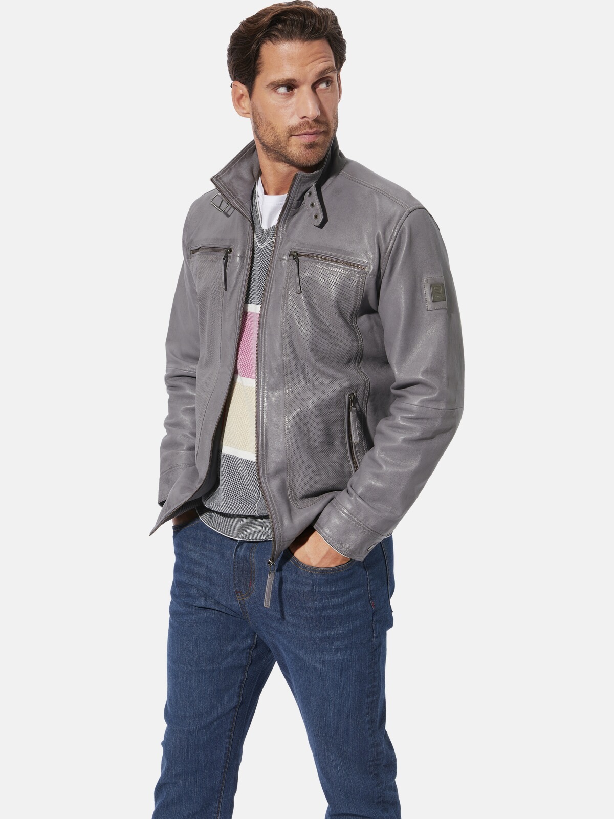 Babista Lederjacke »Lederjacke CORIETTA«, (1 St.), mit sieben praktischen Taschen