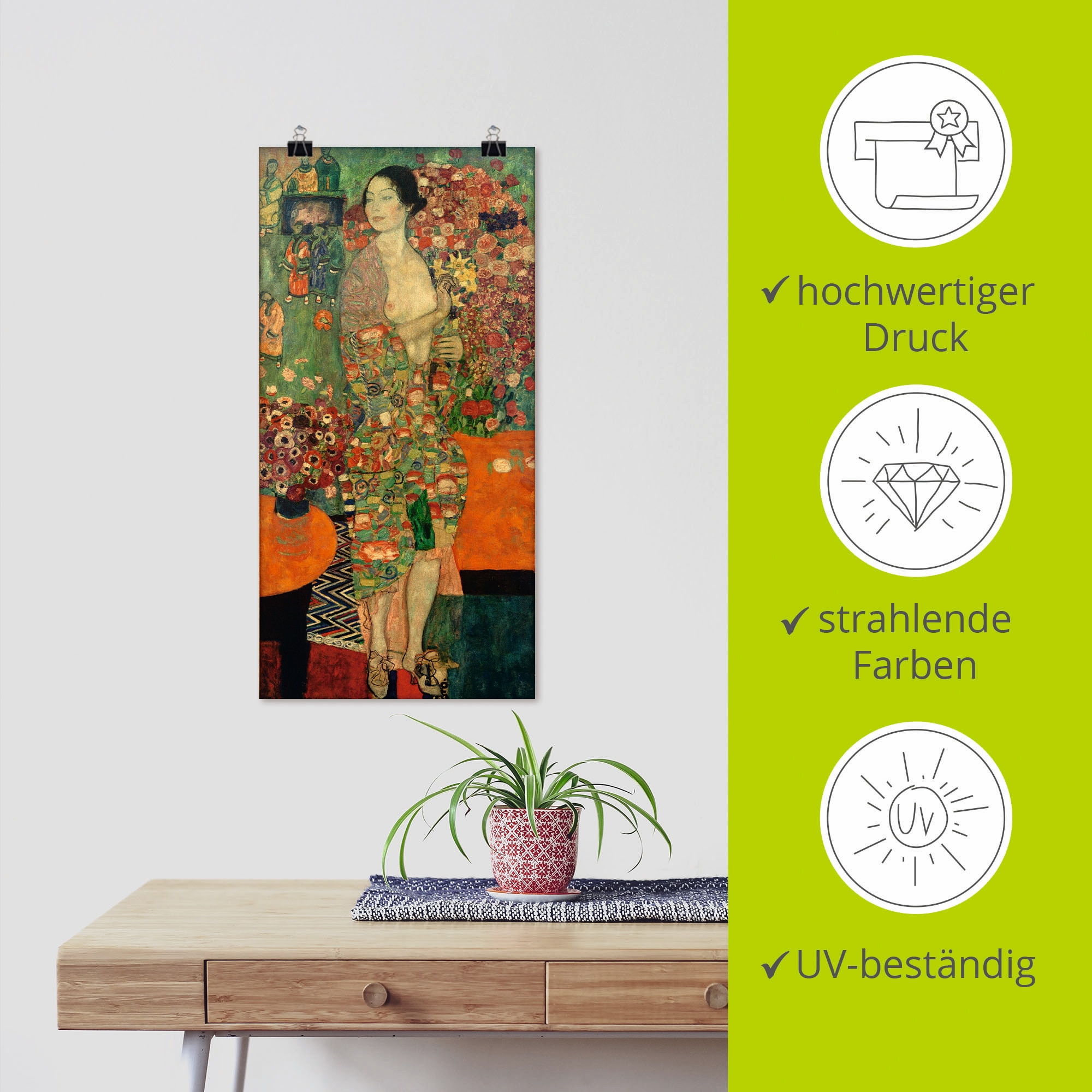 Artland Wandbild »Die Tänzerin« Frau 1 Stk. tlg. als Leinwandbild, Poster, Wandaufkleber in verschied. Größen