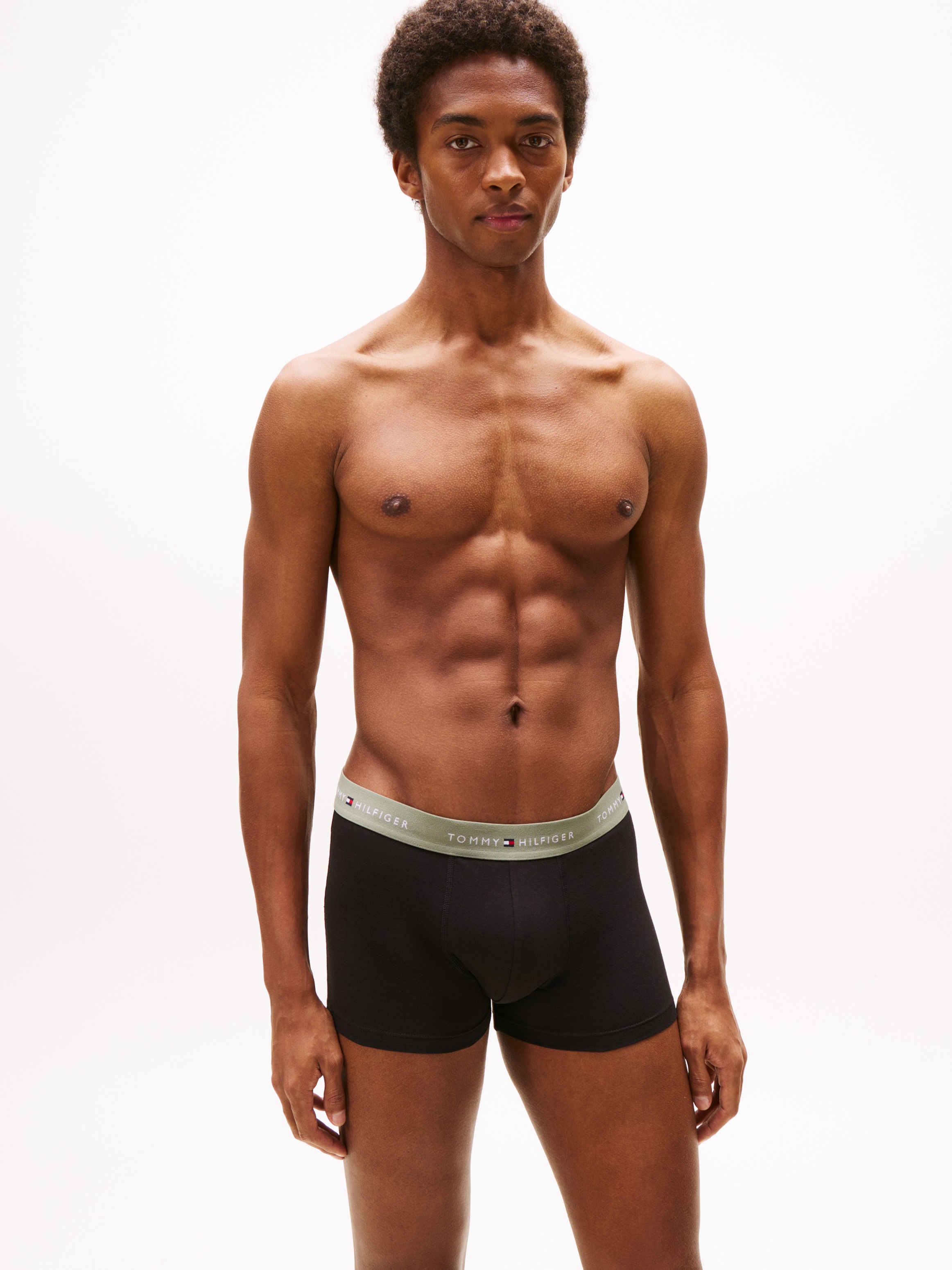 Tommy Hilfiger Underwear Trunk »7P TRUNK WB«, (Packung, 7 St., 7er), mit Logobund