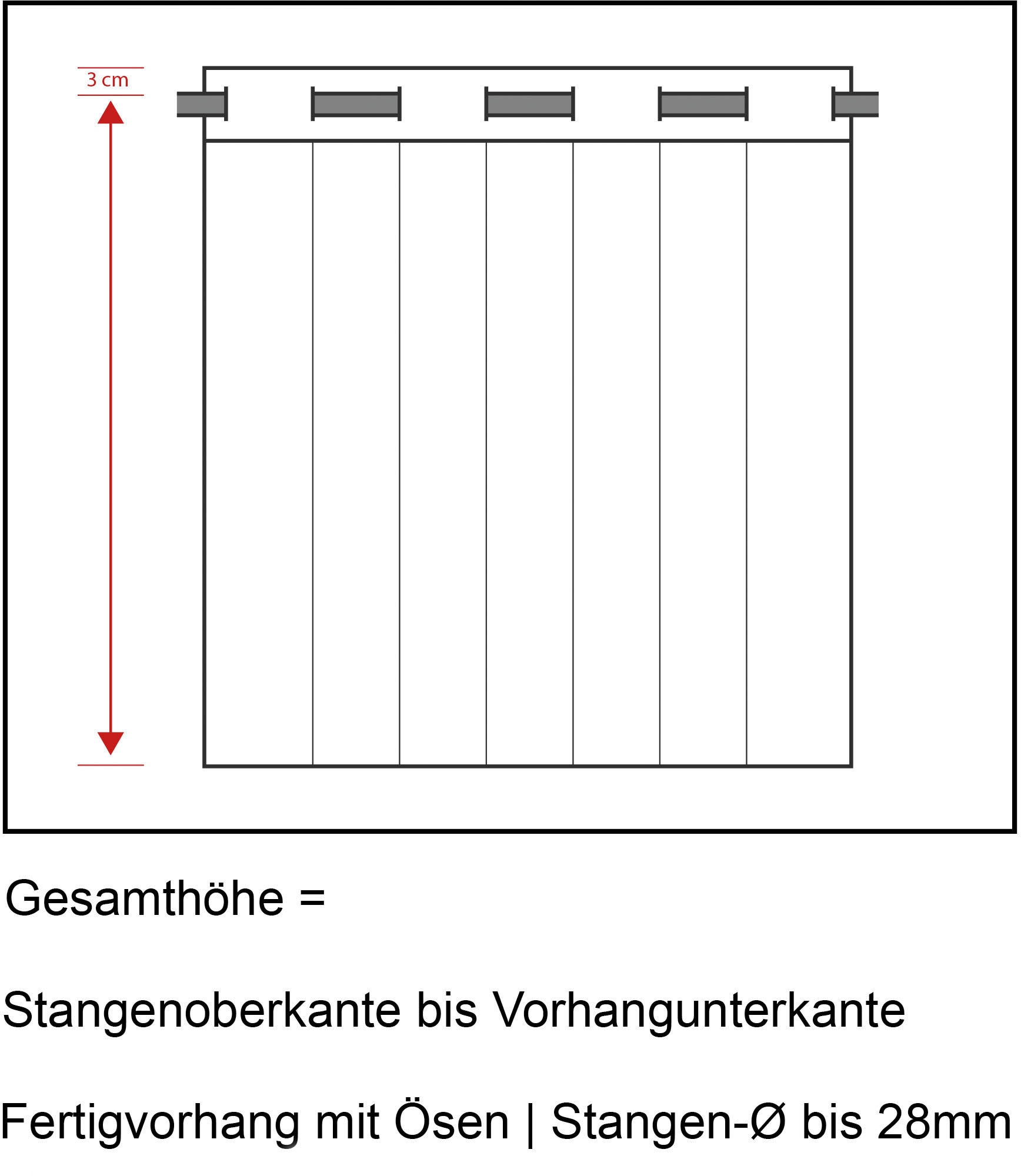 online Ösenschal mit kaufen you! (1 cm, Maß 137 Metallösen, Neutex for »Linessa«, Vorhang nach St.), Breite