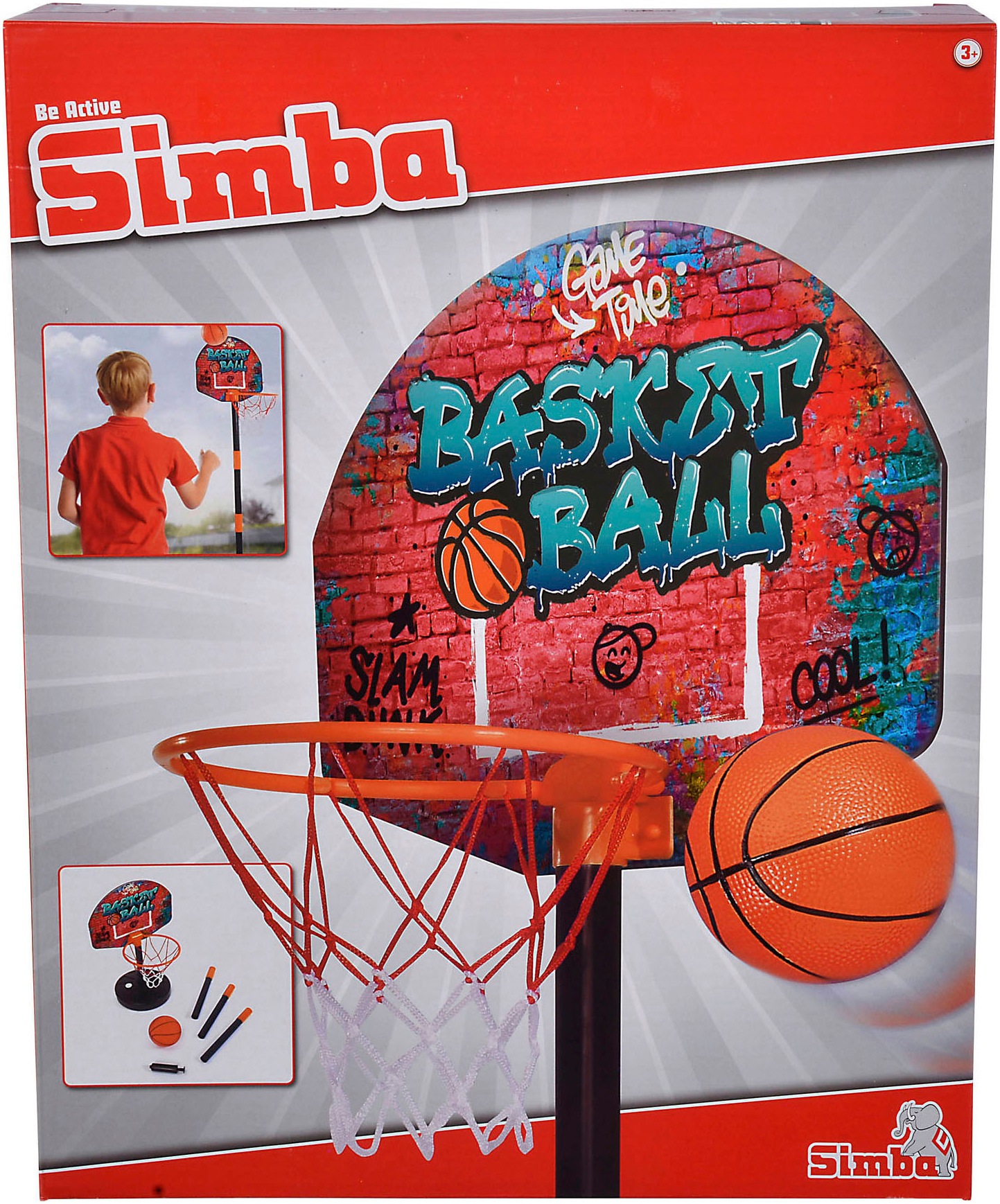 SIMBA Basketball »mit Ständer«, (Set)