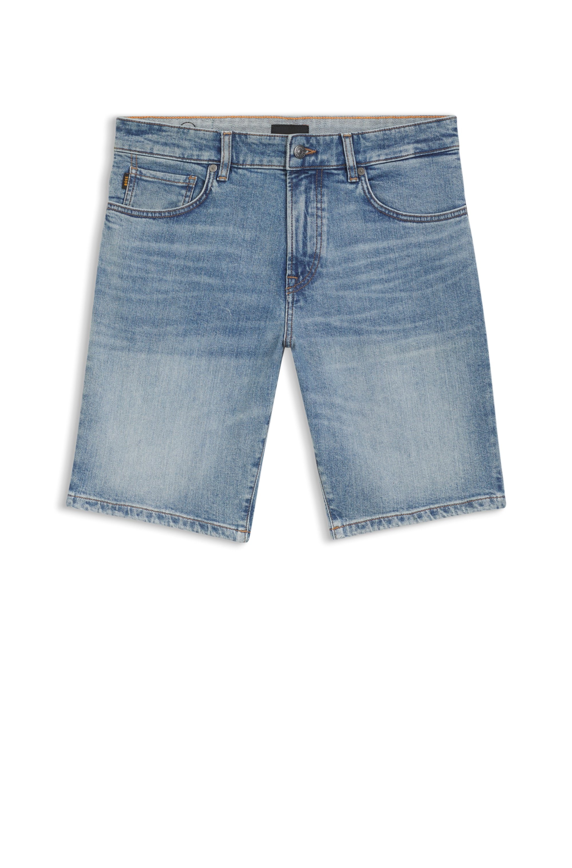 BOSS ORANGE Jeansshorts »Maine« Regular Fit, Stretch-Denim, used washed