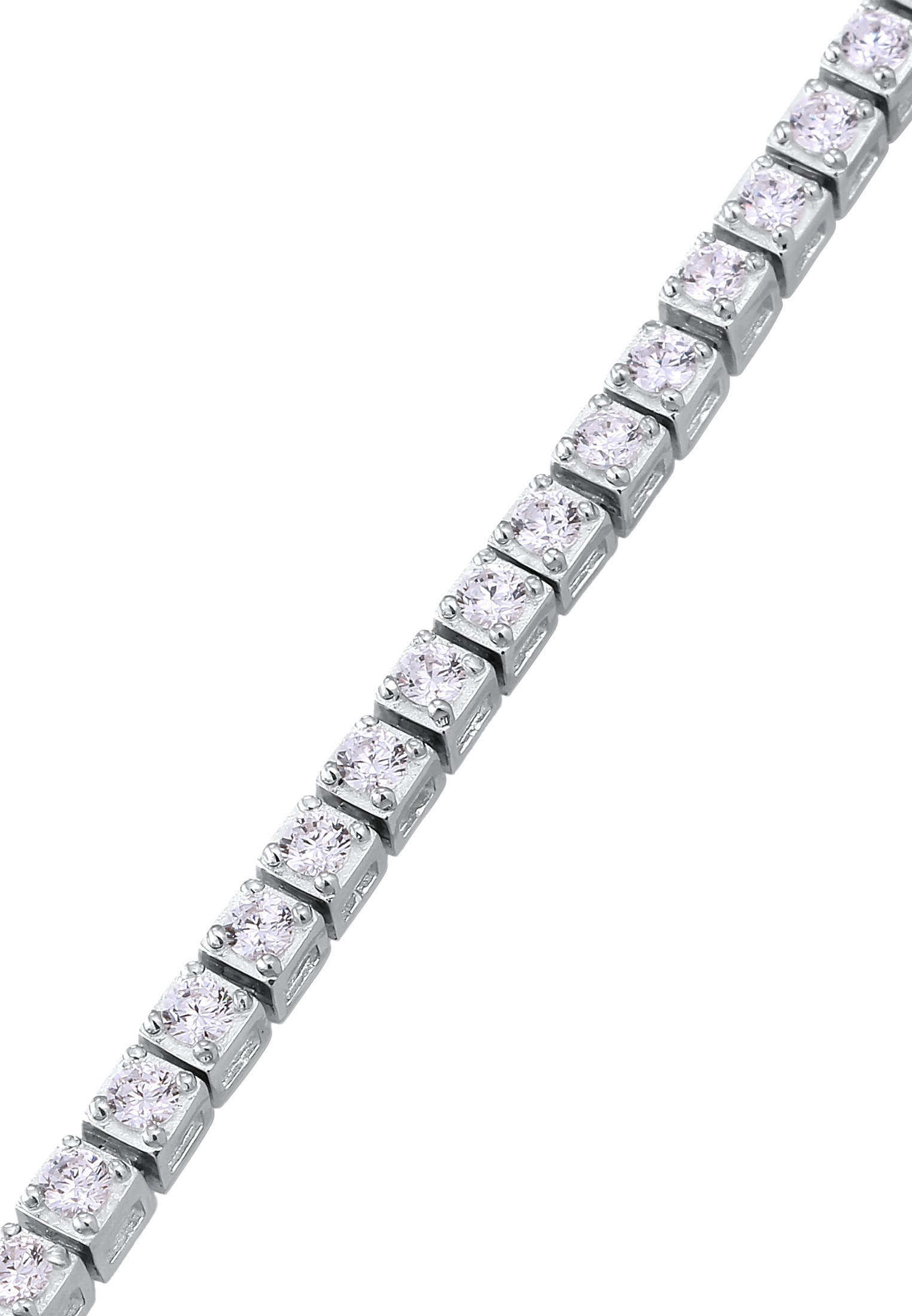 Kuzzoi Armkette »Armband Tennisarmband Zirkonia Weiß 925 Sterling Silber«