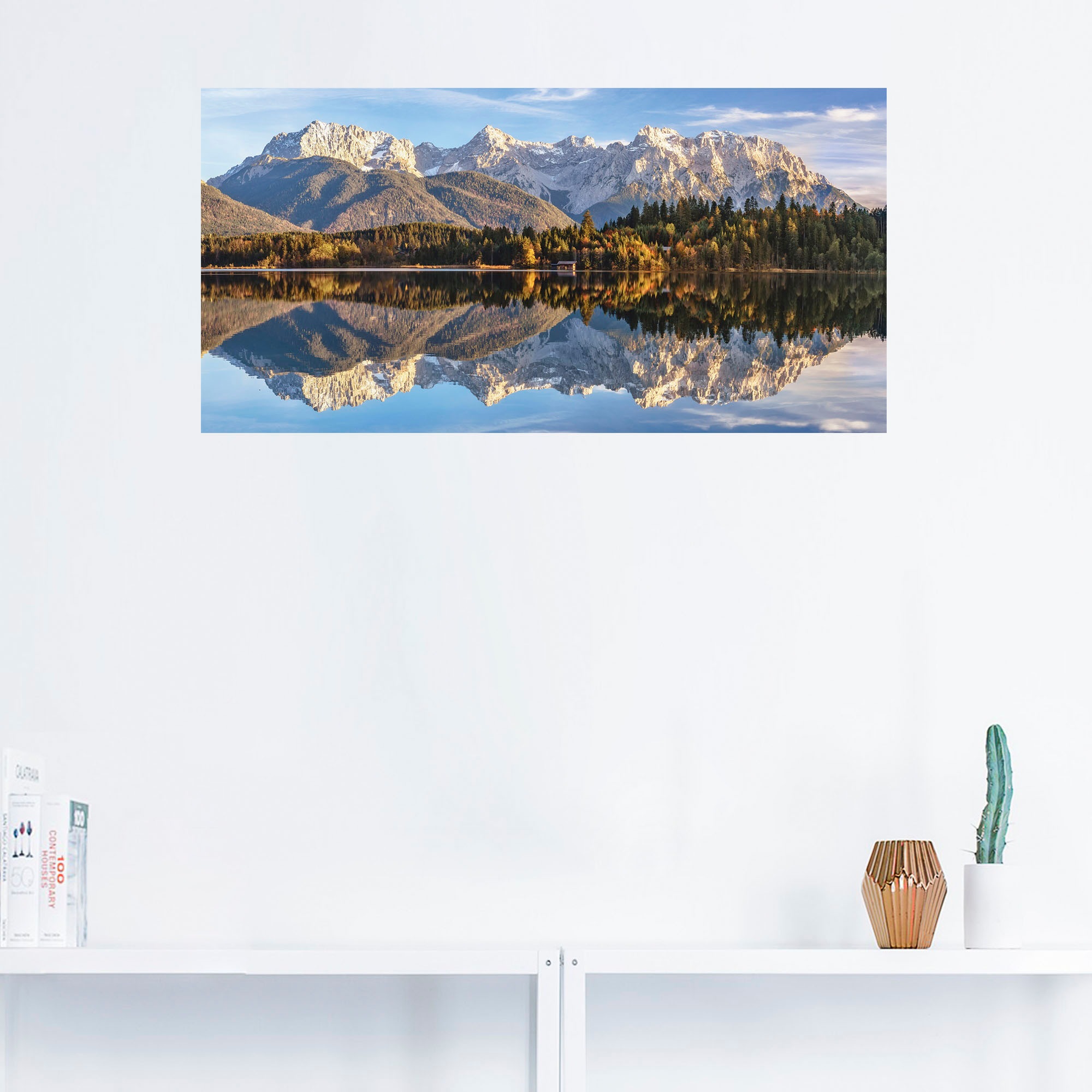 Artland Wandbild »Karwendelblick am Barmsee«, Berge & Alpenbilder, (1 St.), als Leinwandbild, Wandaufkleber in verschied. Größen