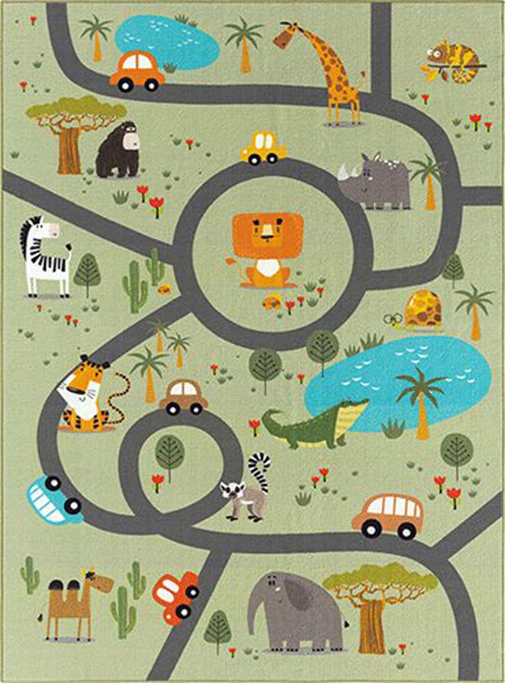 the carpet Teppich »Happy Life«, rechteckig, 4 mm Höhe, Life Kinderzimmer Teppich Spielteppich pflegeleicht
