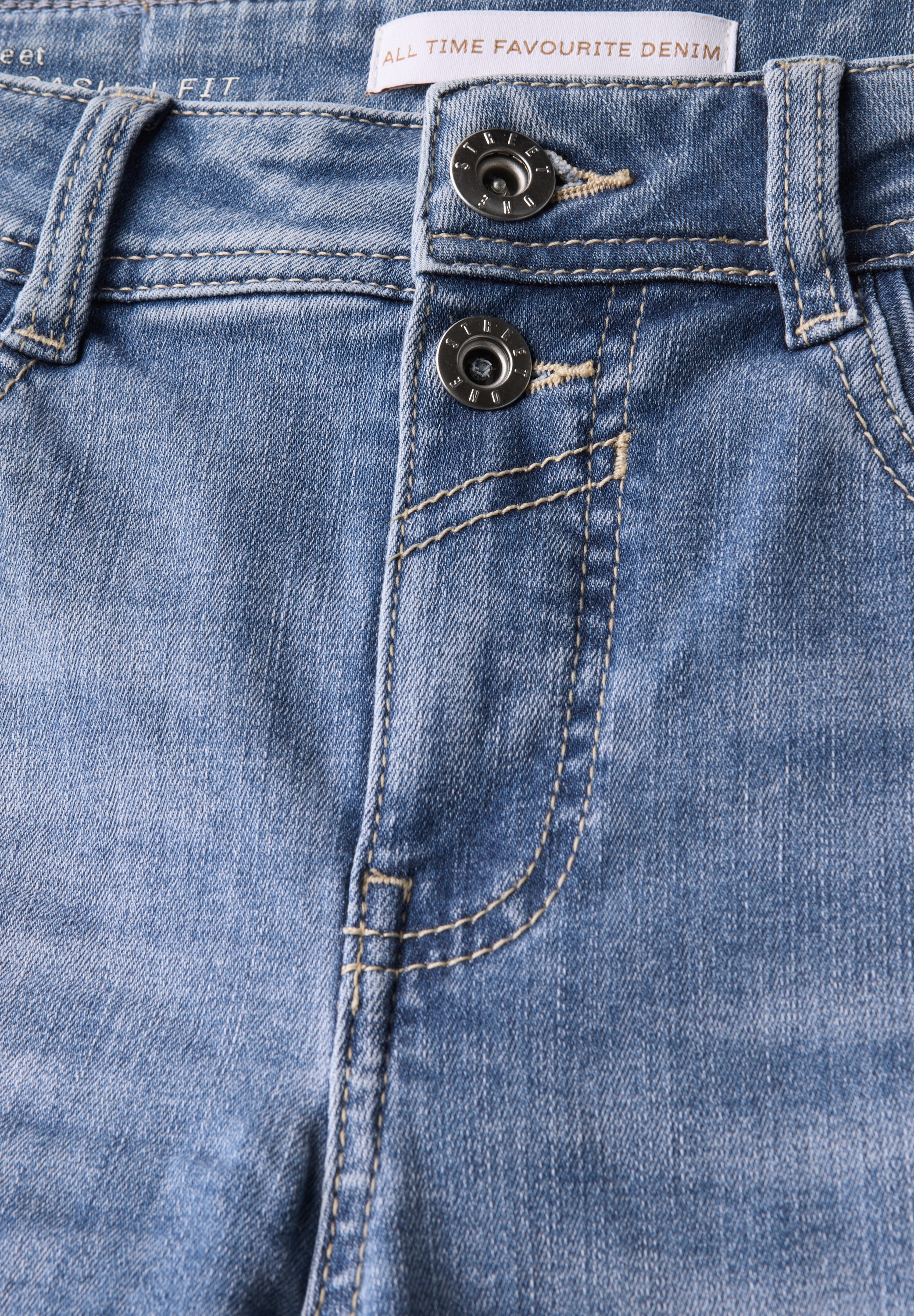 STREET ONE Straight-Jeans »Style QR Denim Straight«, im 5-Pocket-Style