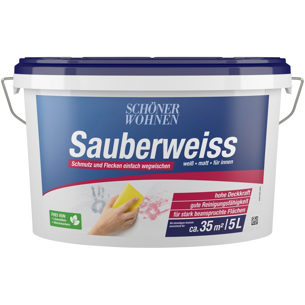 SCHÖNER WOHNEN FARBE Wand- und Deckenfarbe »Sauberweiss«