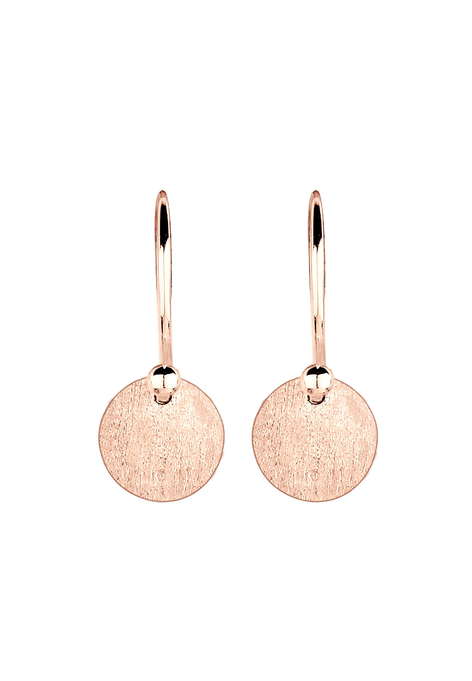 Elli Paar Ohrhänger »Ohrringe Ohrhänge Plättchen Kreis Matt 925 Silber«