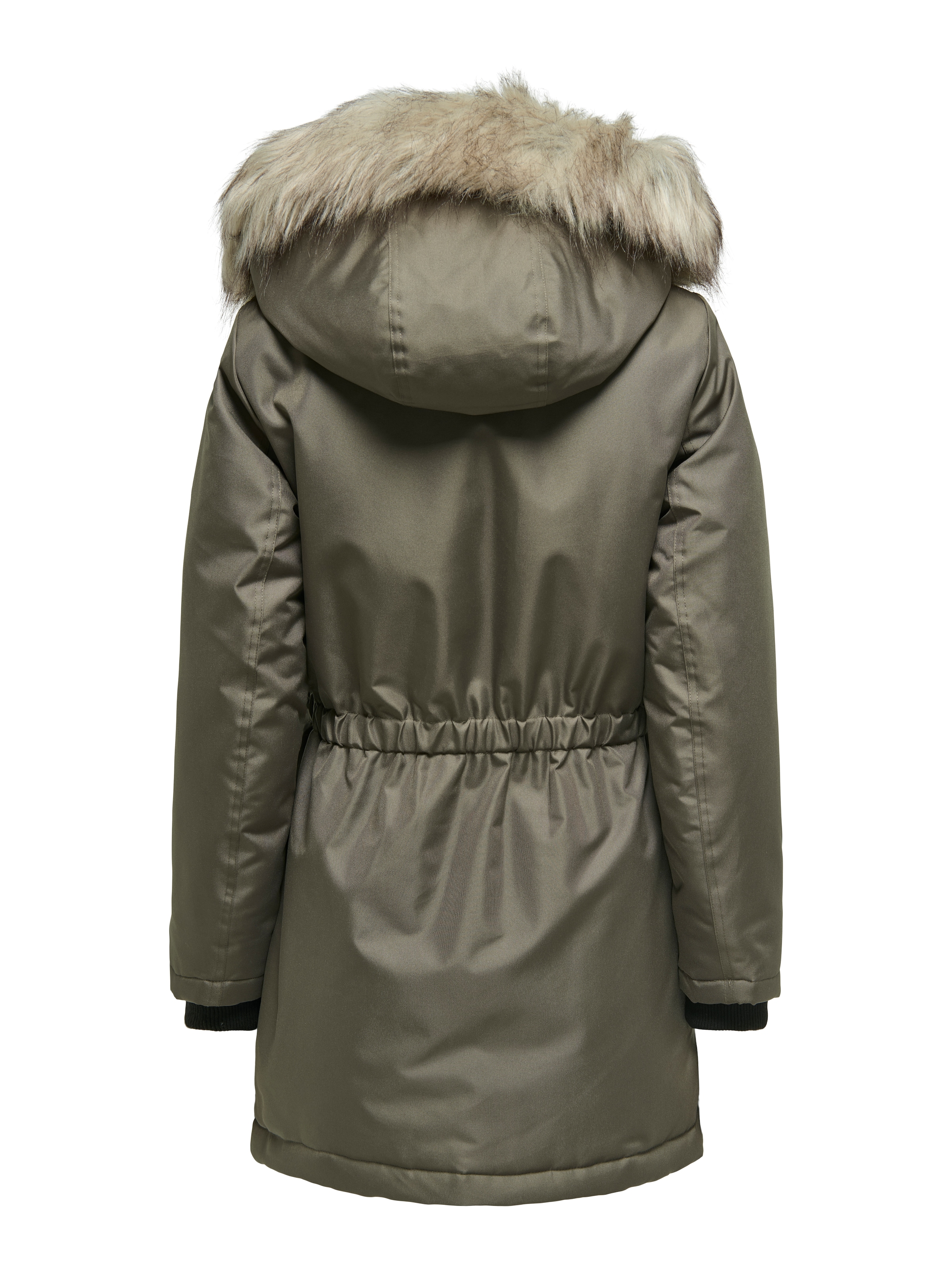 ONLY Parka »ONLIRIS FUR WINTER PARKA LIFE CC OTW«, mit Kapuze, mit verdeckter Knopfleiste
