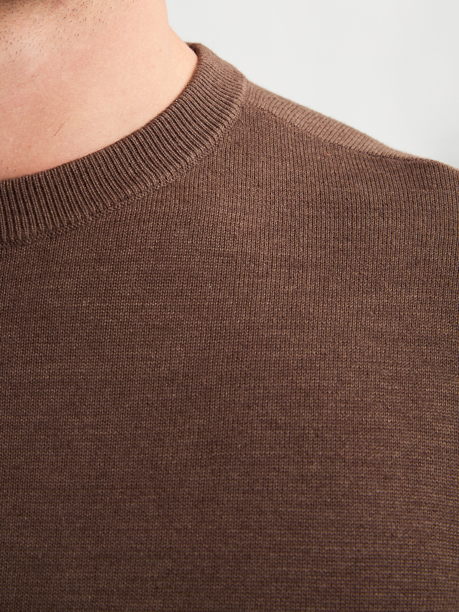 Petrol Industries Rundhalspullover Materialmix mit Baumwollanteil