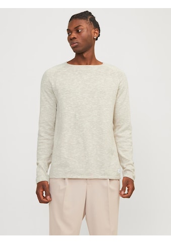 Strickpullover »JJELINEN KNIT CREW NECK SN«