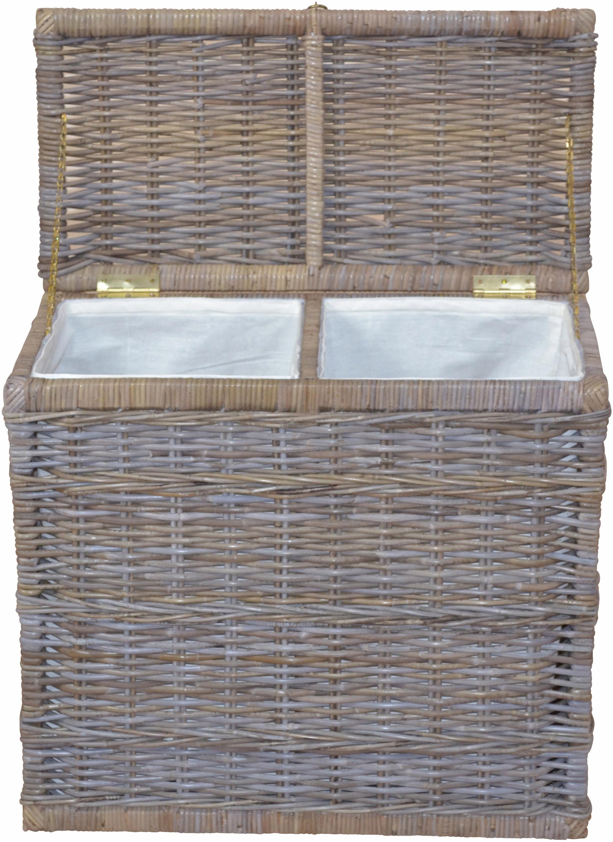 my home Wäschetruhe »Duo« mit 2 Kammern