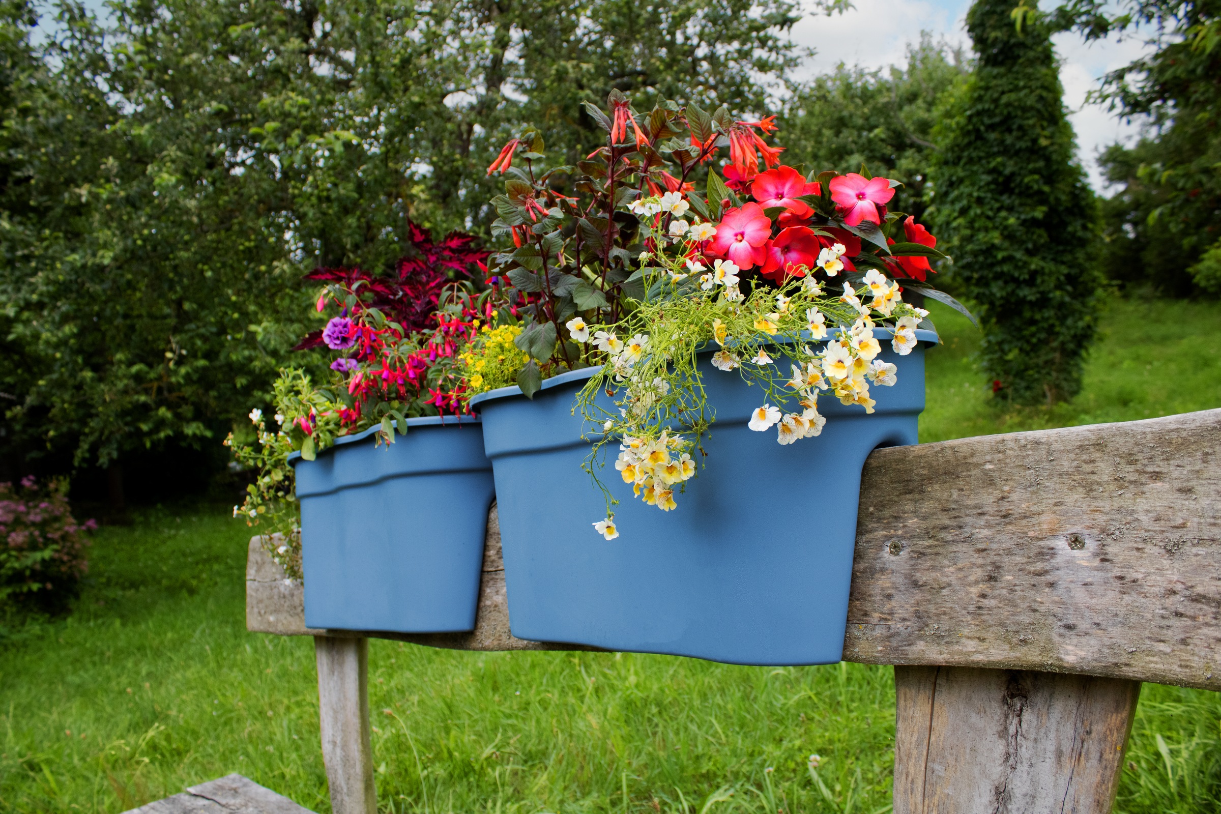 KHW Balkonkasten »Flowerclip XXL«, (Set, 2 St.), BxTxH: 57,5x27,7x27 cm