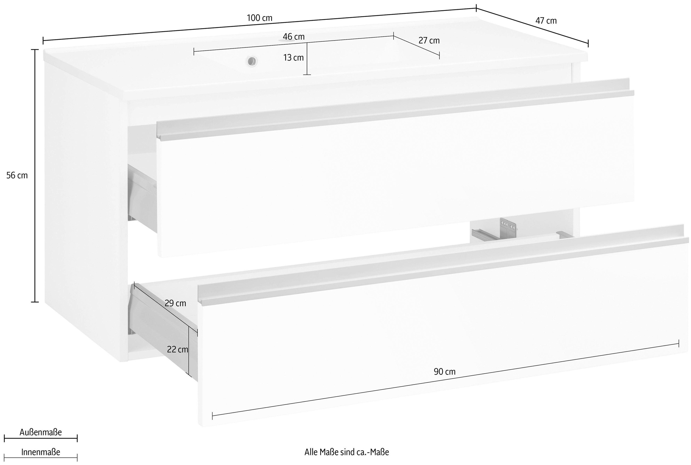 welltime Waschtisch »Ohio«