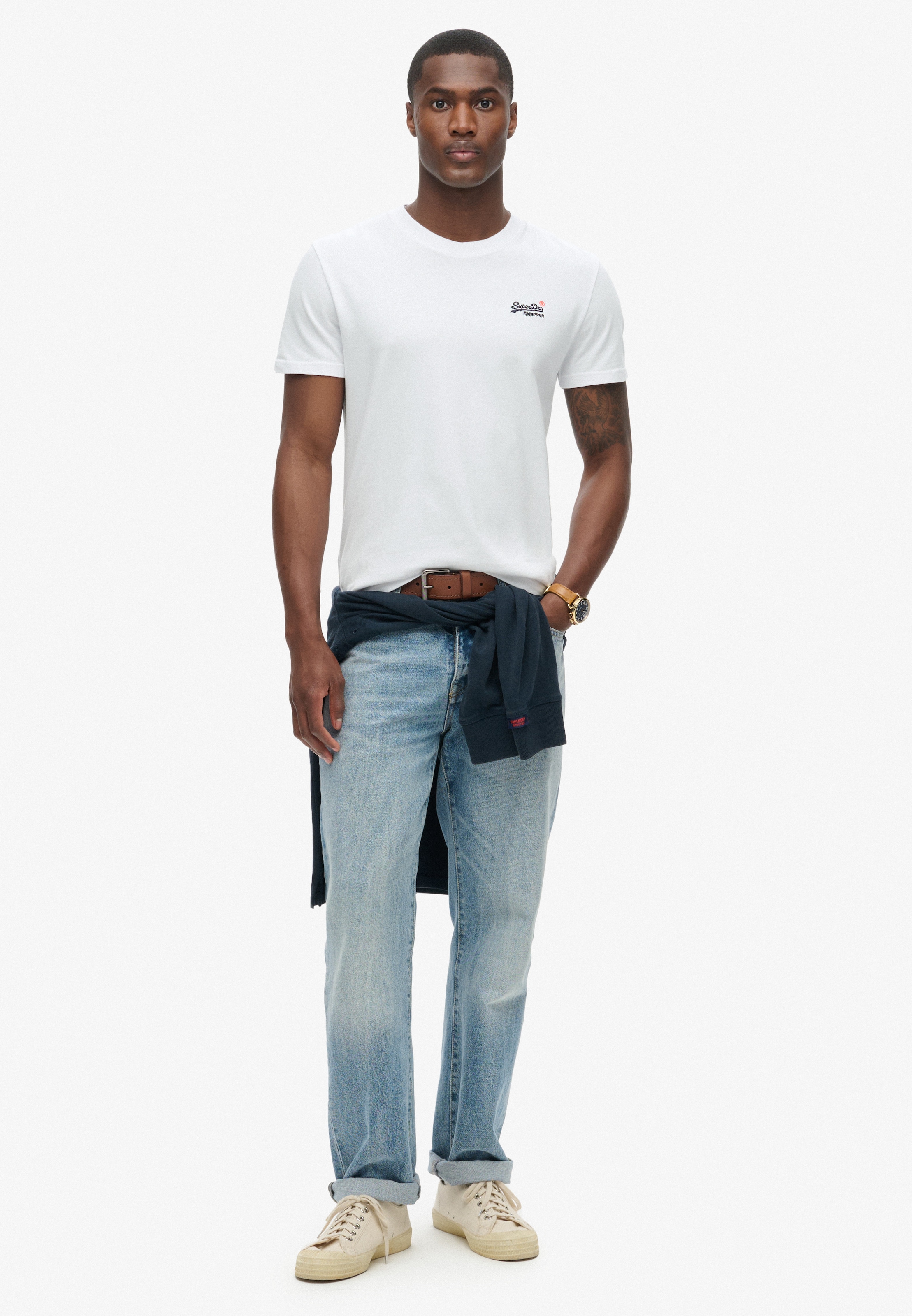 Superdry Rundhalsshirt »ESSENTIAL CONTRAST EMB TEE«
