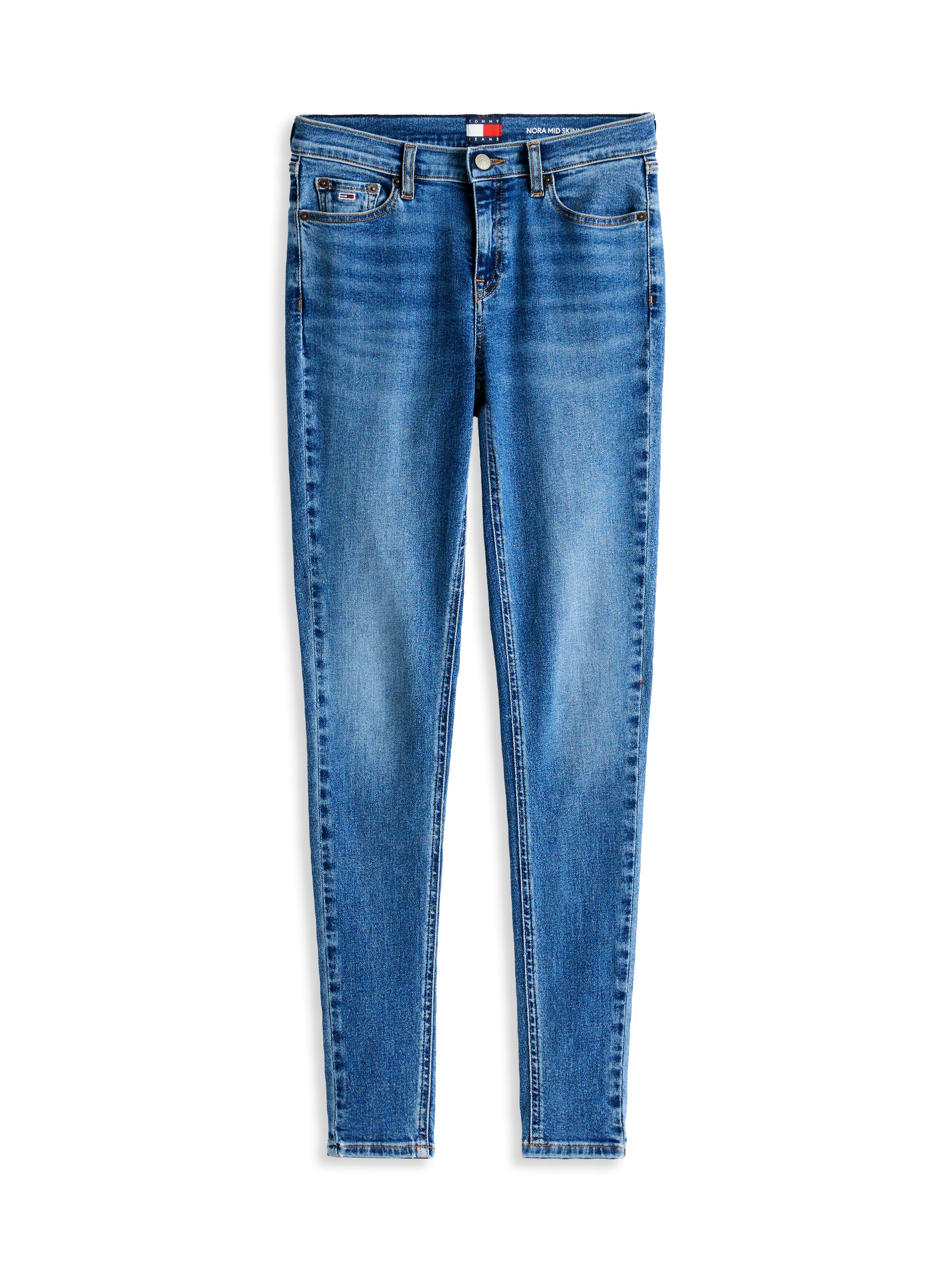 Tommy Jeans Skinny-fit-Jeans »NORA MR SKNY«, mit Waschung, mit Logo-Badge