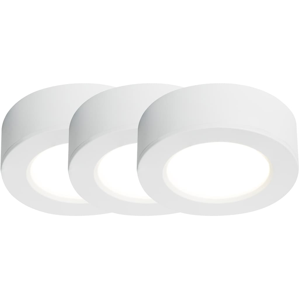 Nordlux LED Einbaustrahler »KITCHENIO«, 3er-Set, LED fest ingetriert, Ø 6 cm, 2 stufiger Farbwechsler
