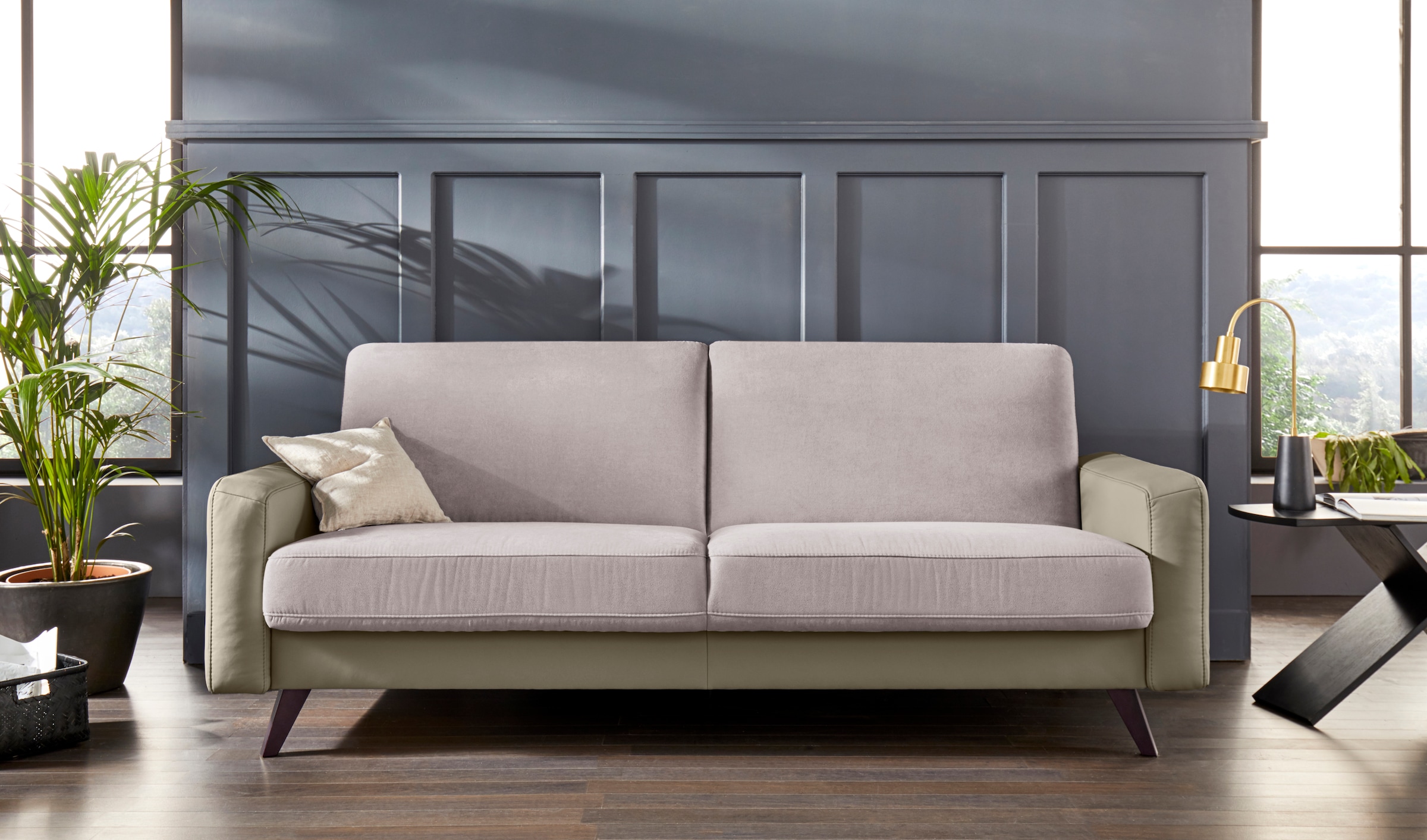 exxpo - sofa fashion auf bestellen 3-Sitzer, Inklusive Rechnung Bettfunktion Bettkasten und
