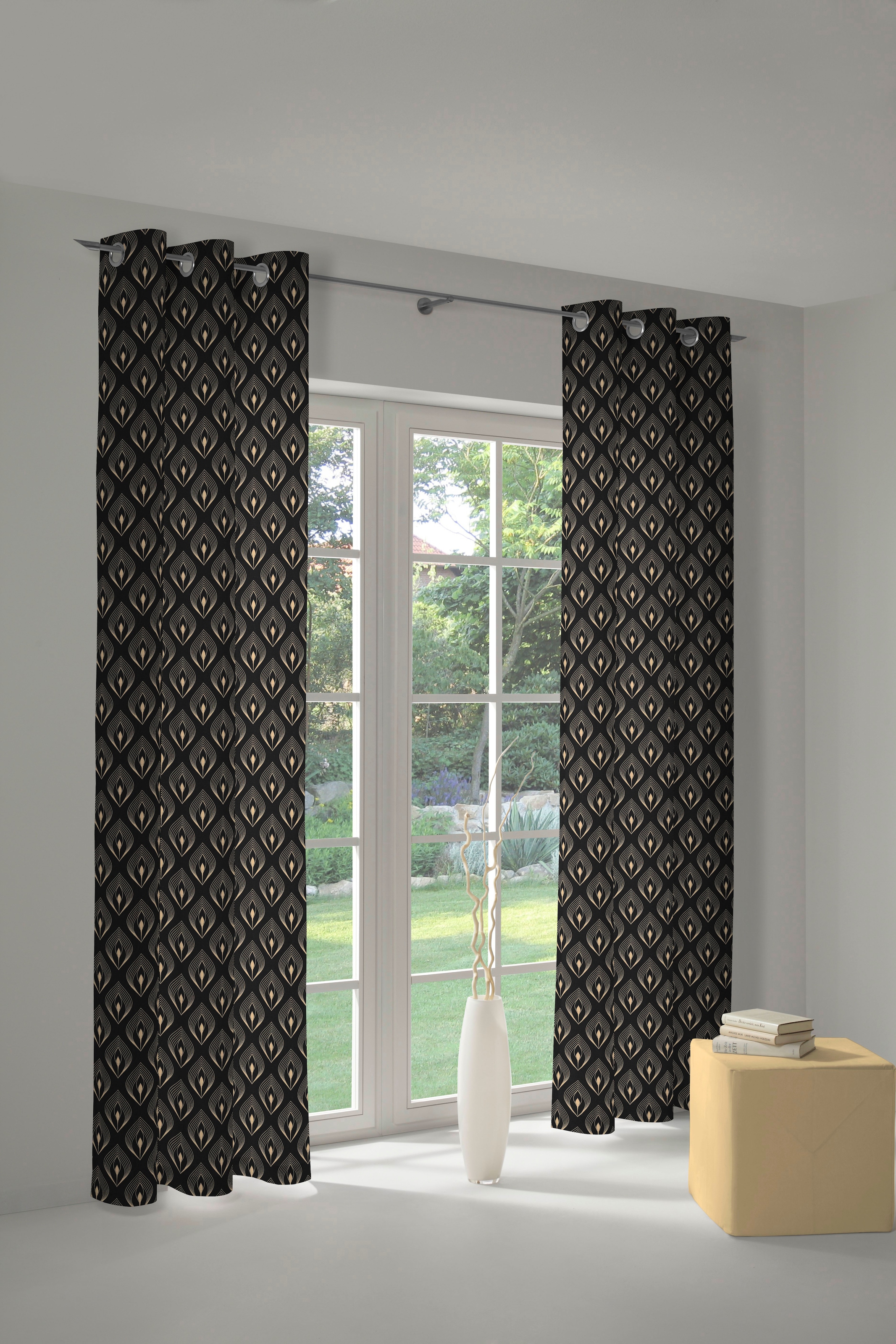 Adam Vorhang »Feathers« Ösen 1 Stk. tlg. aus 100% Bio-Baumwolle